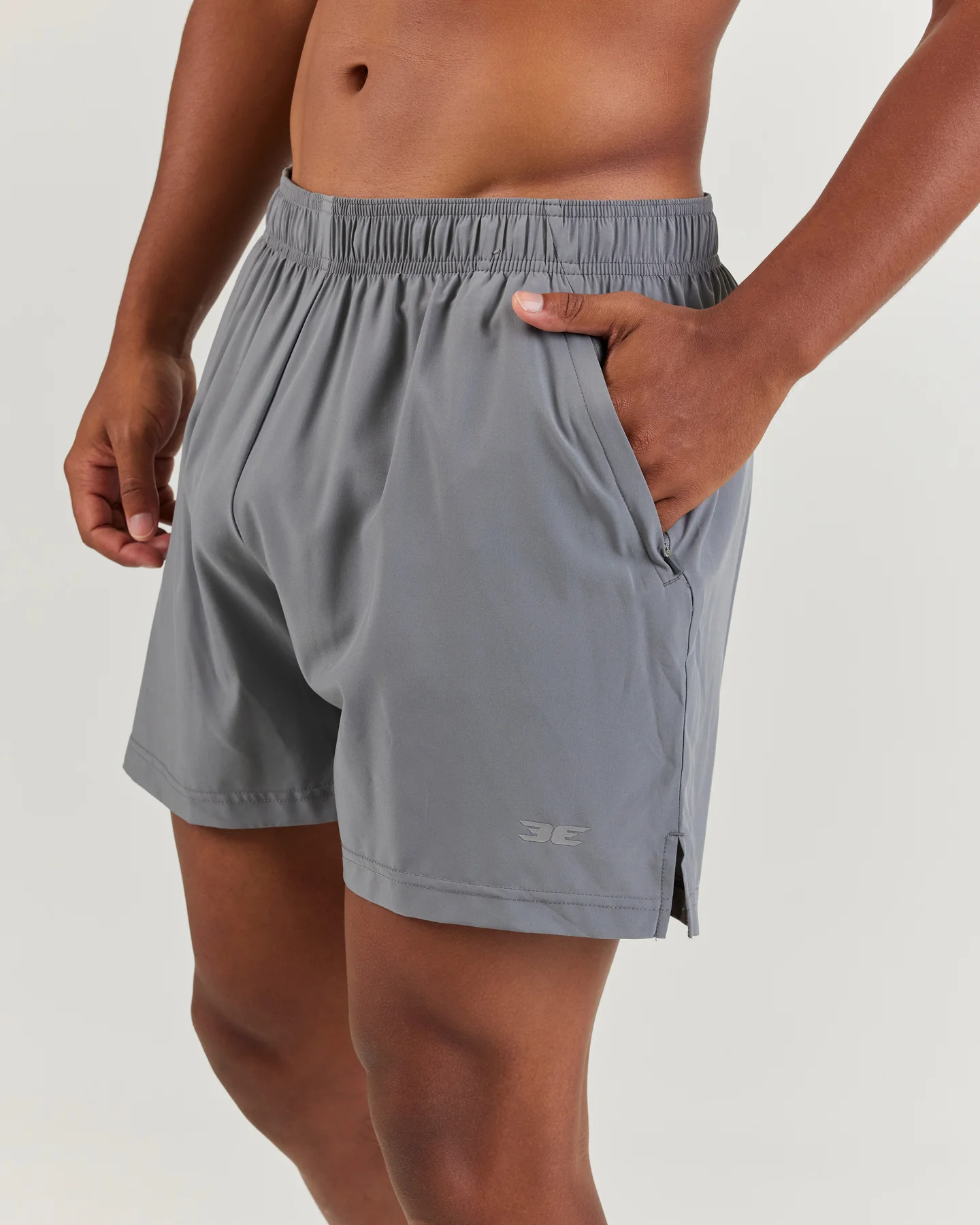 5" Elite Aero Shorts - Grey - Image 4