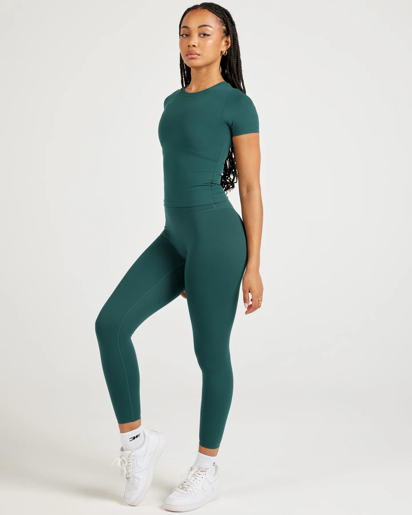 7/8 Airey Leggings - Emerald Green - Image 5