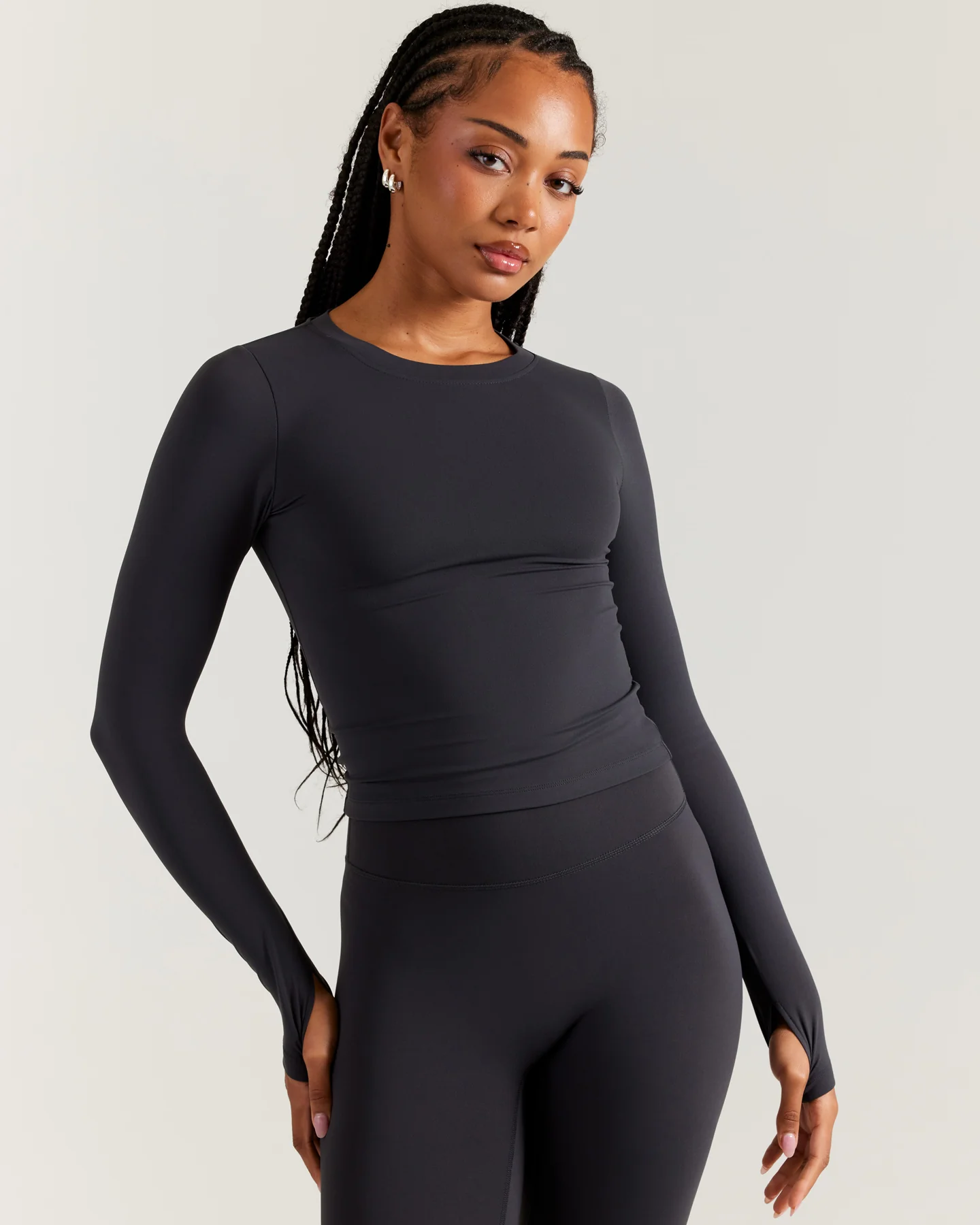 Airey Long Sleeve - Charcoal - Image 4
