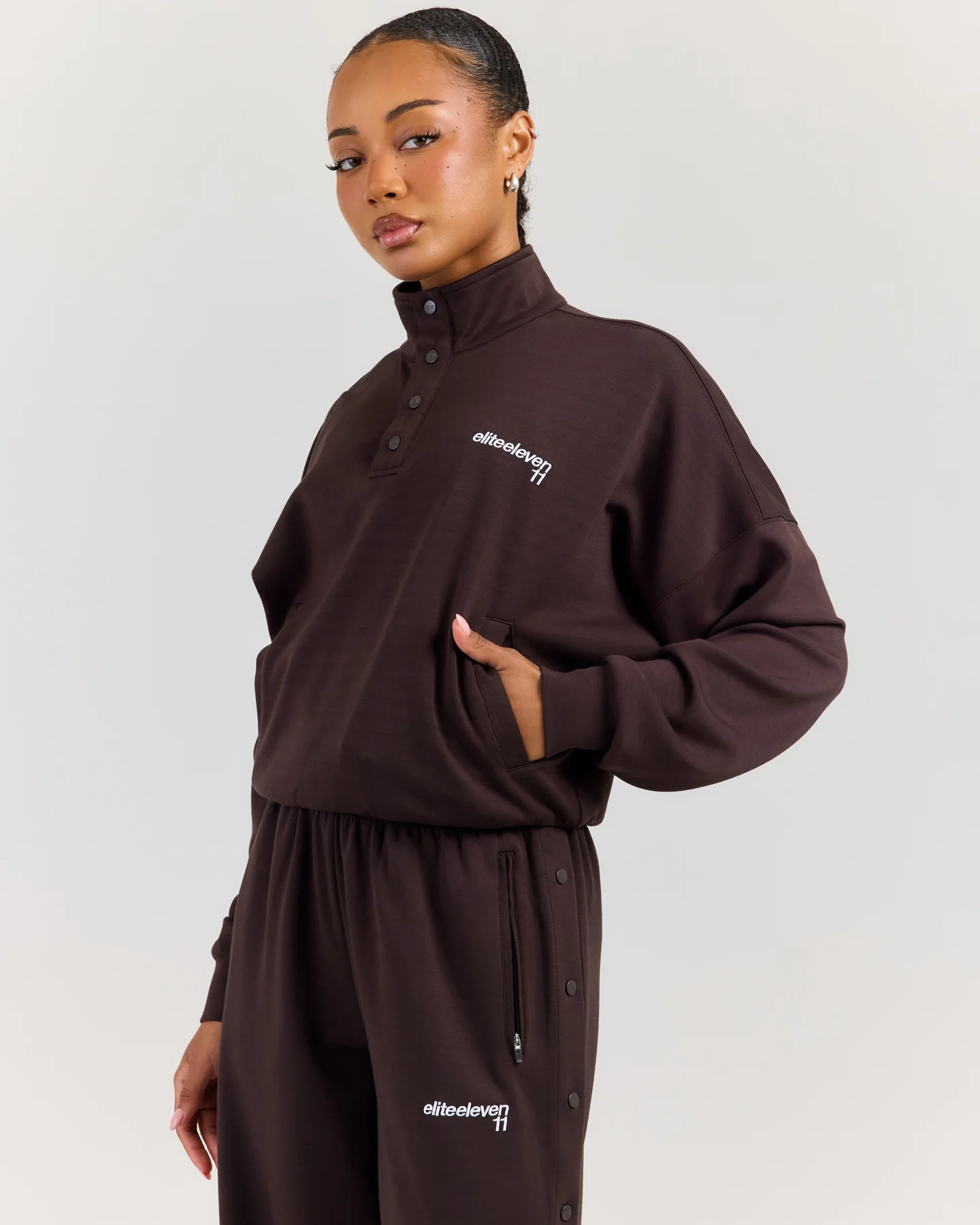 Airweave Snap Button Up - Coffee Bean - Image 3