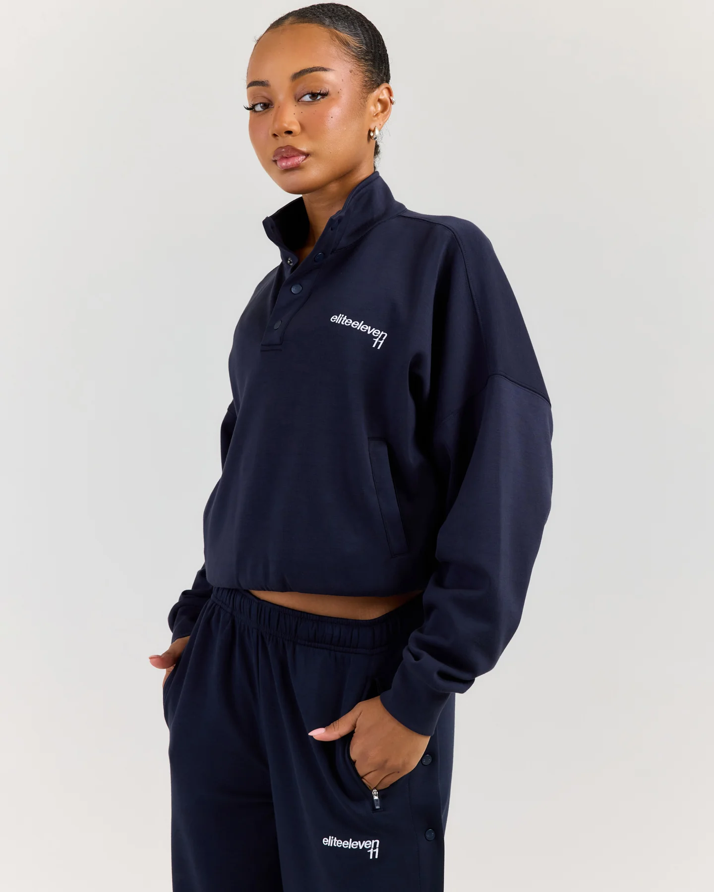 Airweave Snap Button Up - Navy - Image 3