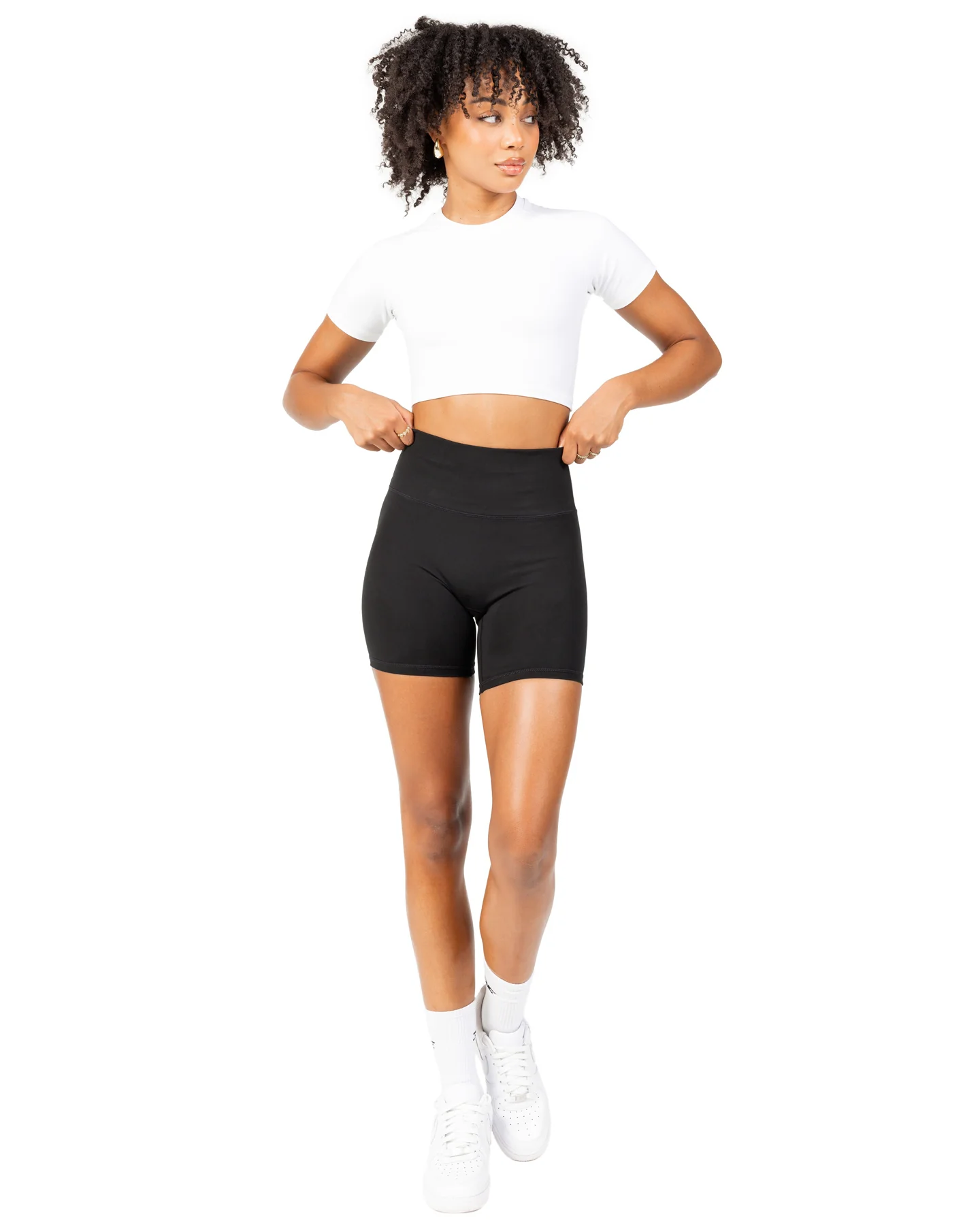 Aura Crop Tee - White - Image 3