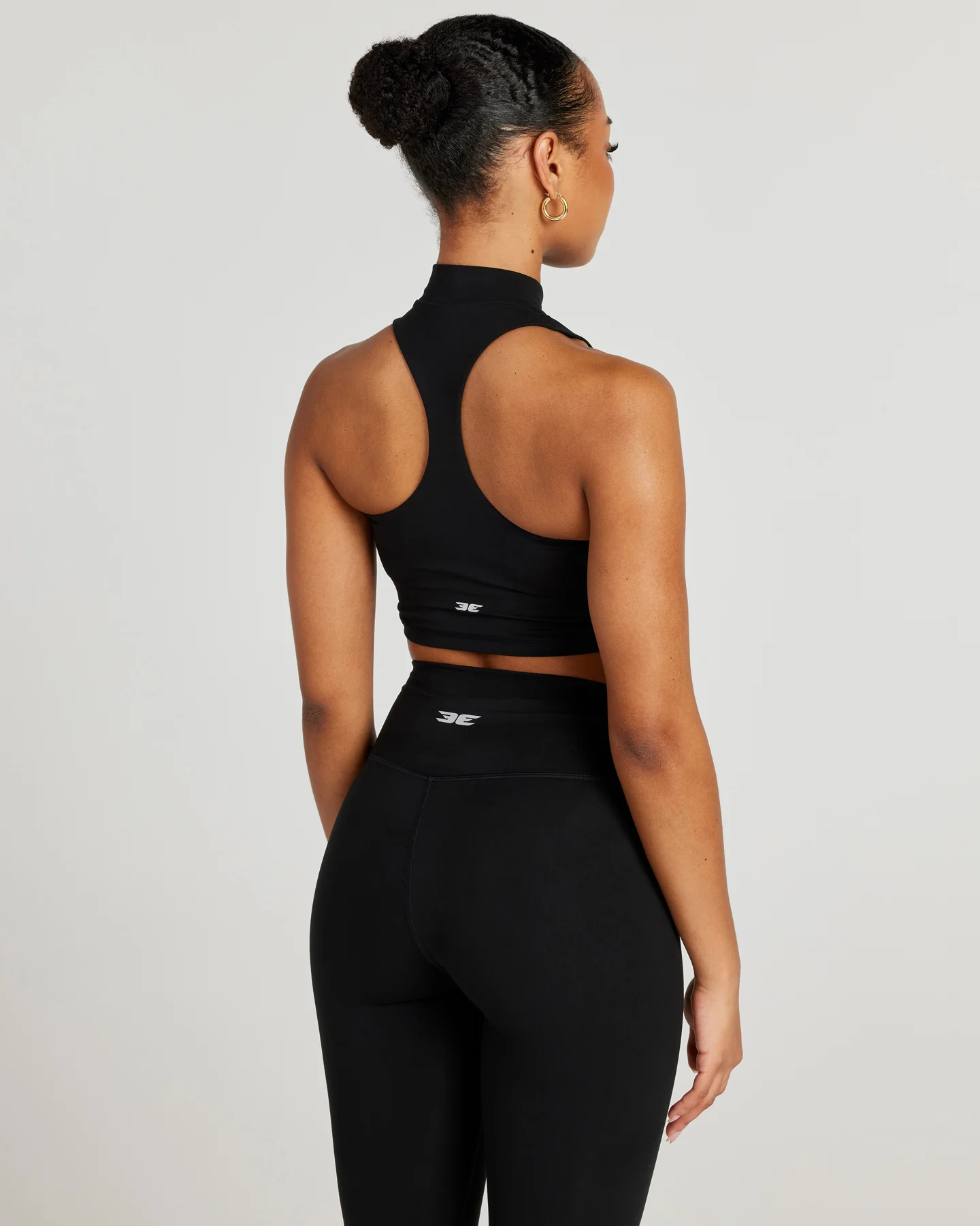 Aura Mock Neck Tank - Black - Image 6