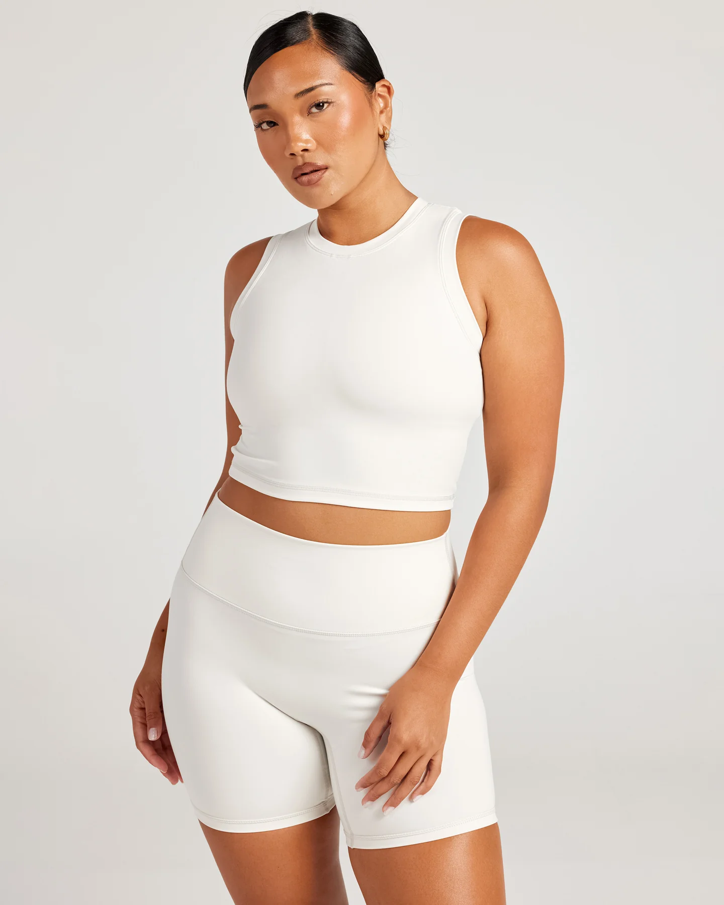 Aura Ringer Tank - Vanilla Latte - Image 3