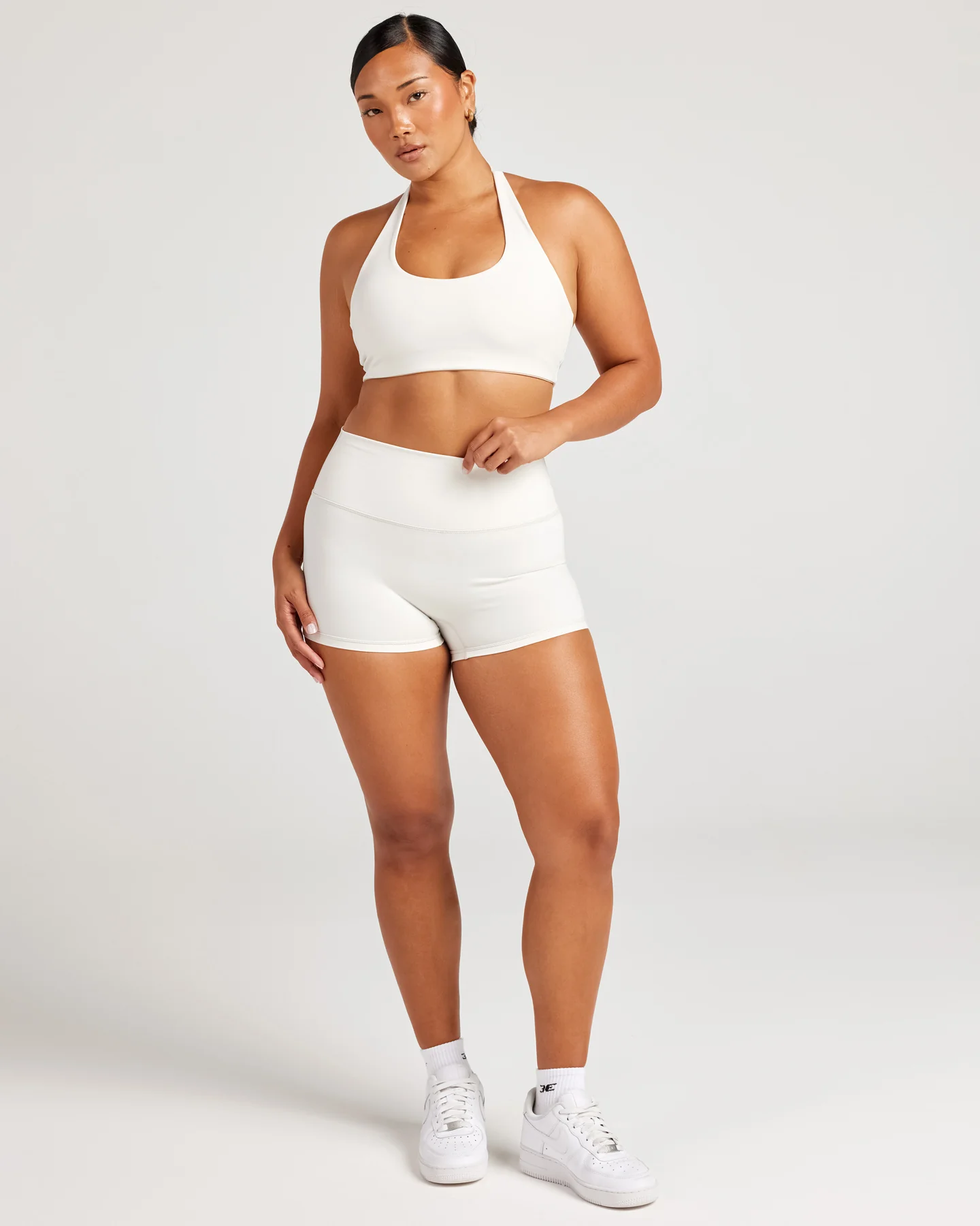 Aura SF Micro Shorts - Vanilla Latte - Image 4