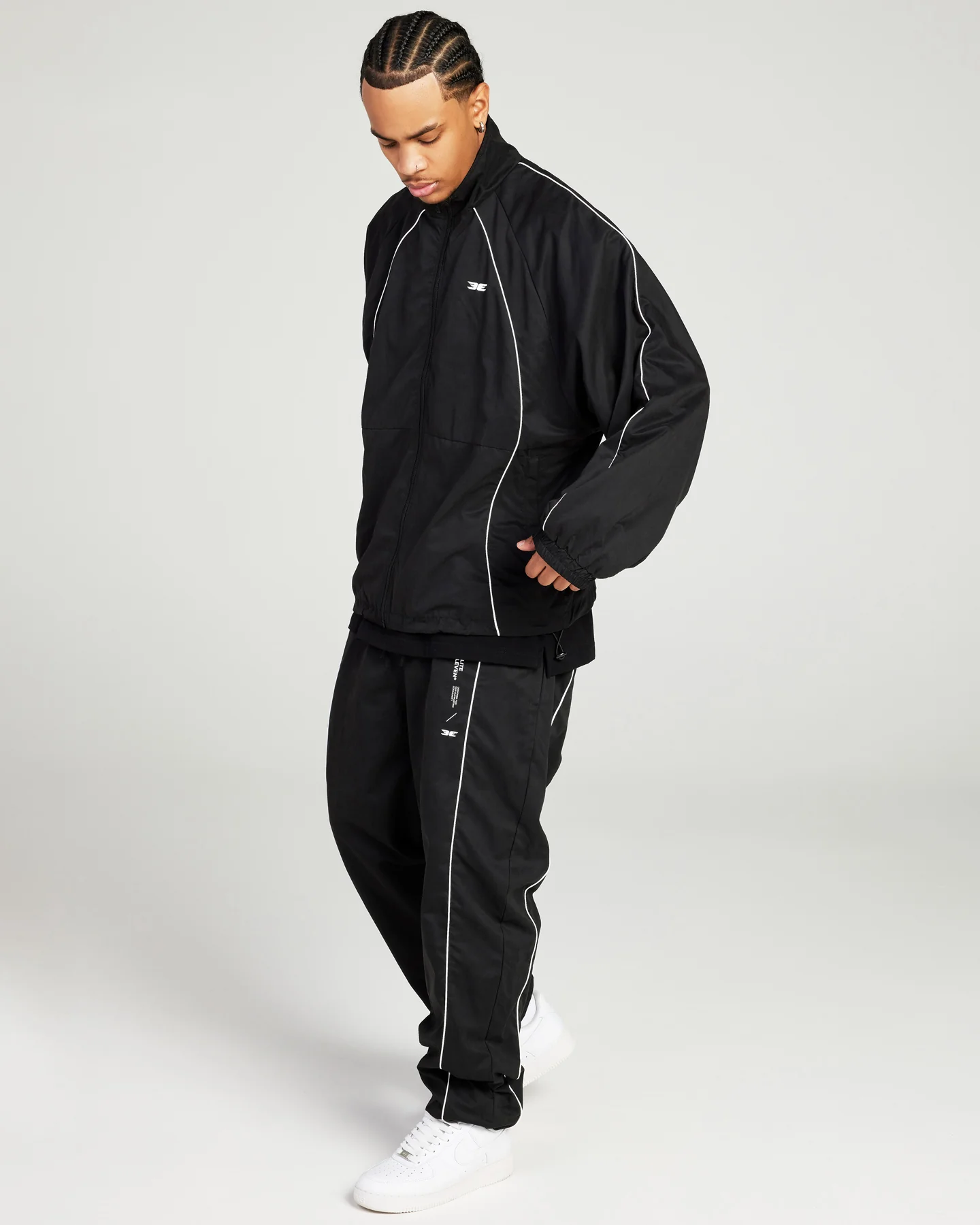 Capital Tracksuit Jacket - Black - Image 8