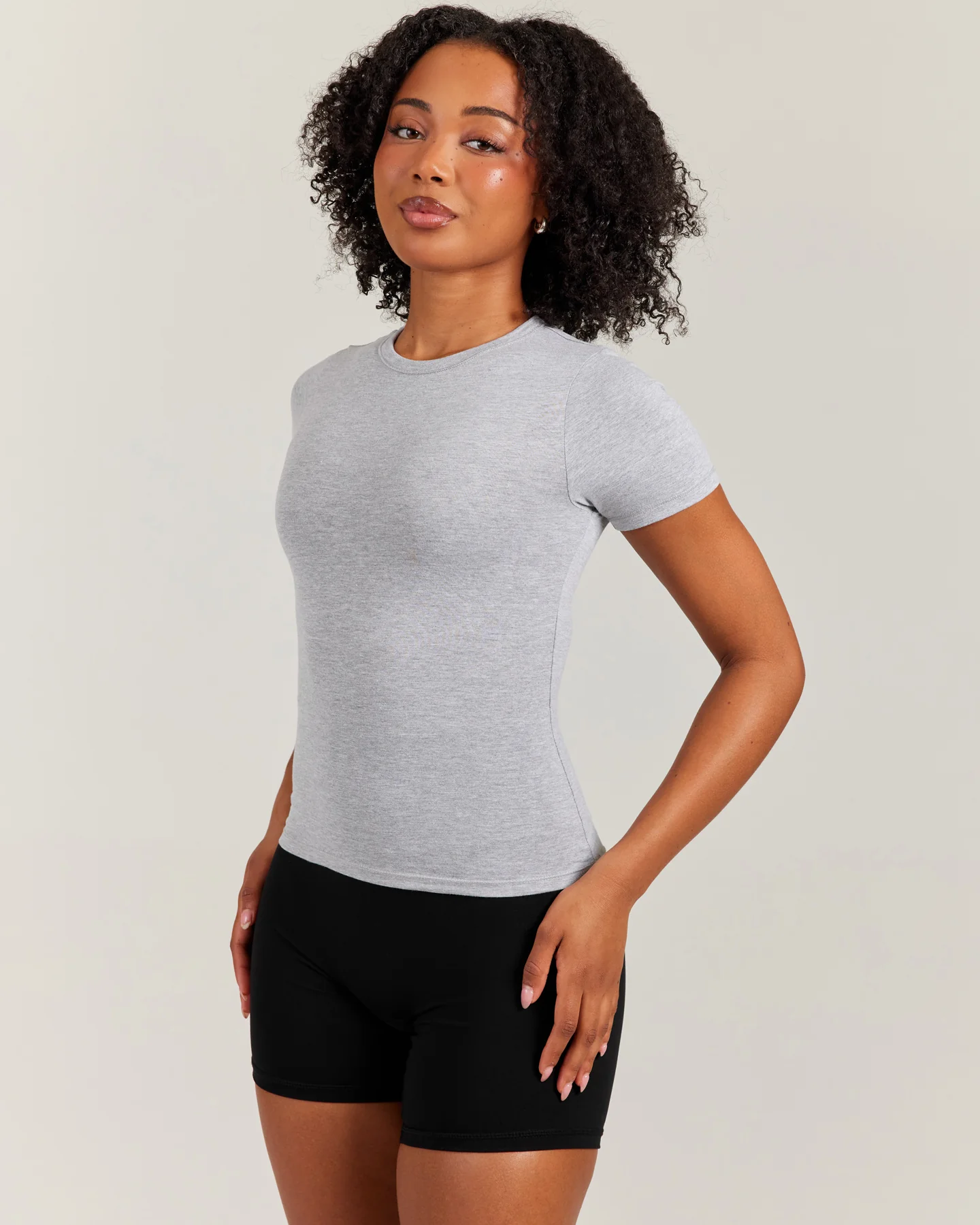 Charm Tee - Grey - Image 3