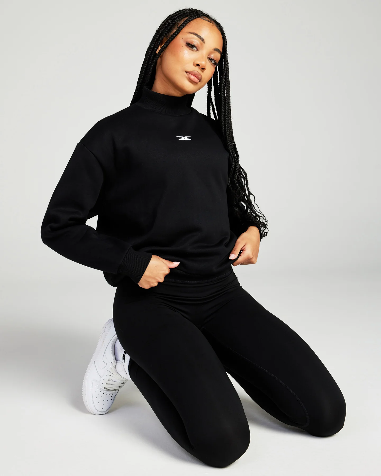 Classic Women's Mockneck - Black - Image 5