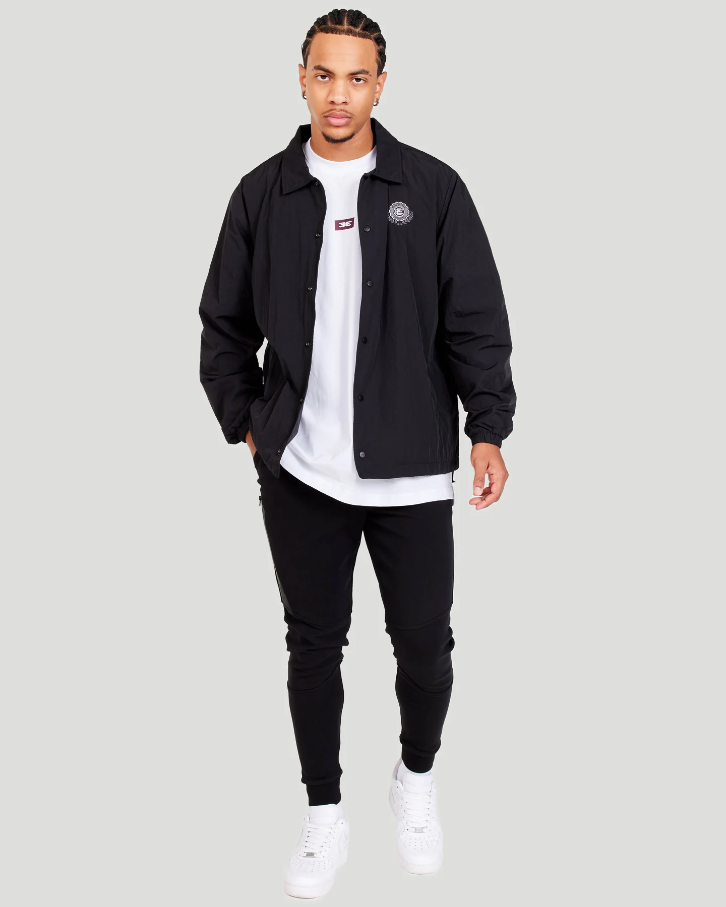 Coach Jacket - Black - Image 5