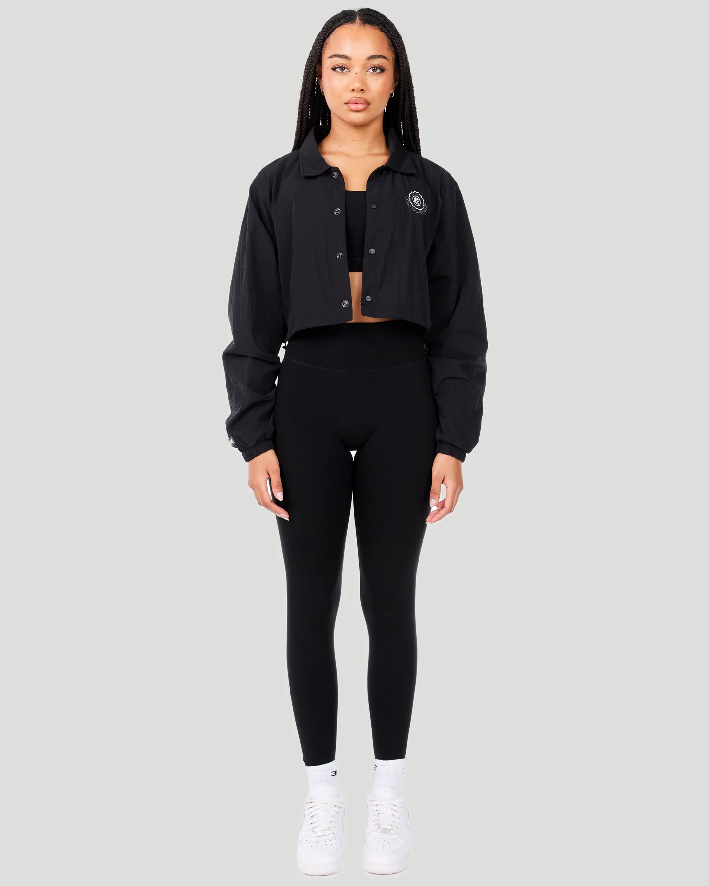 Cropped Coach Jacket - Image 6