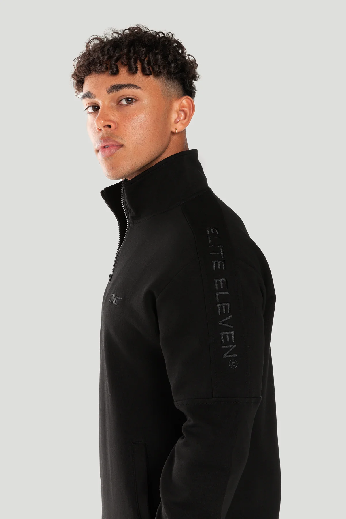 Division 1/4 Zip - Black - Image 2
