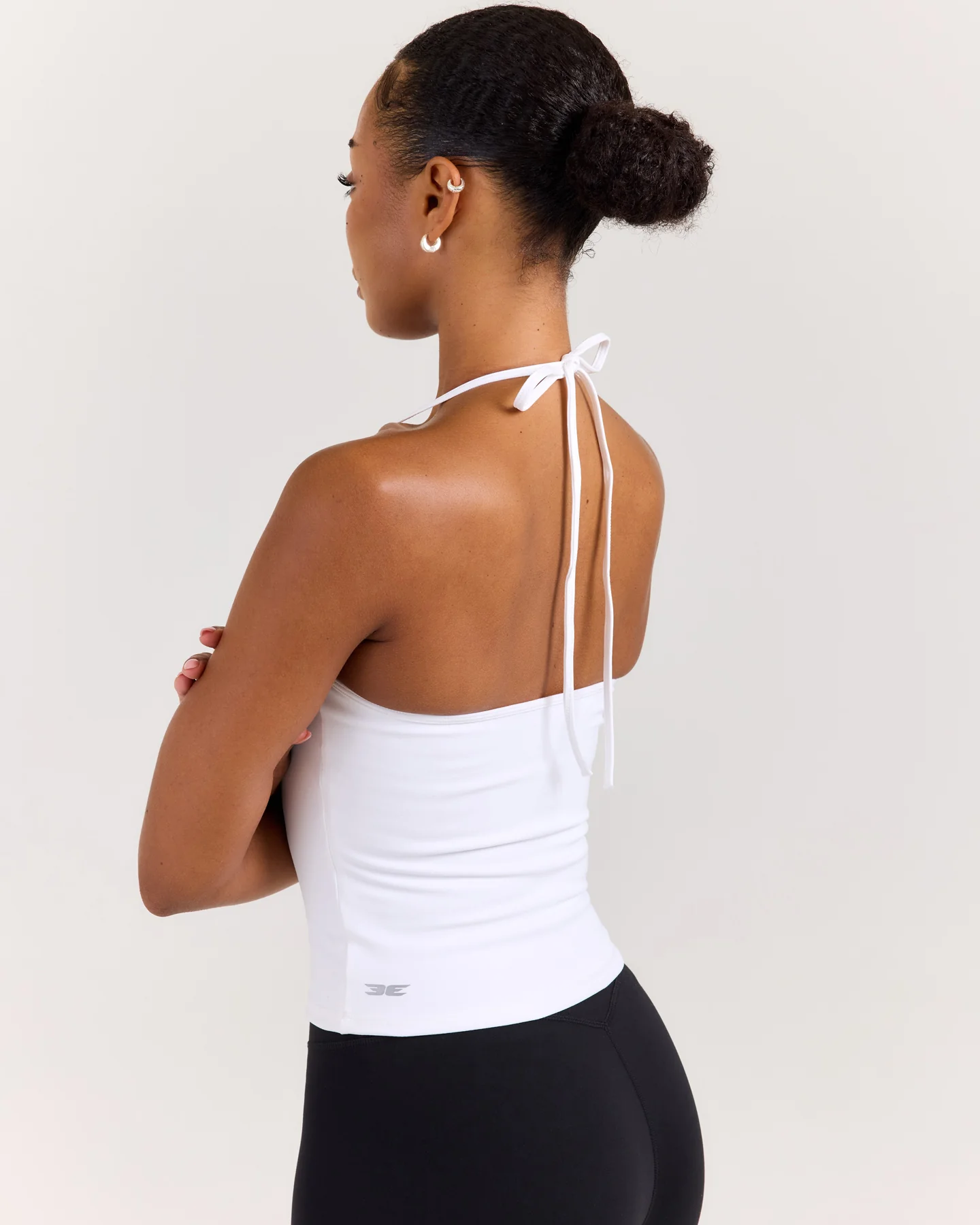 EE Halter Tie Tank - White - Image 4