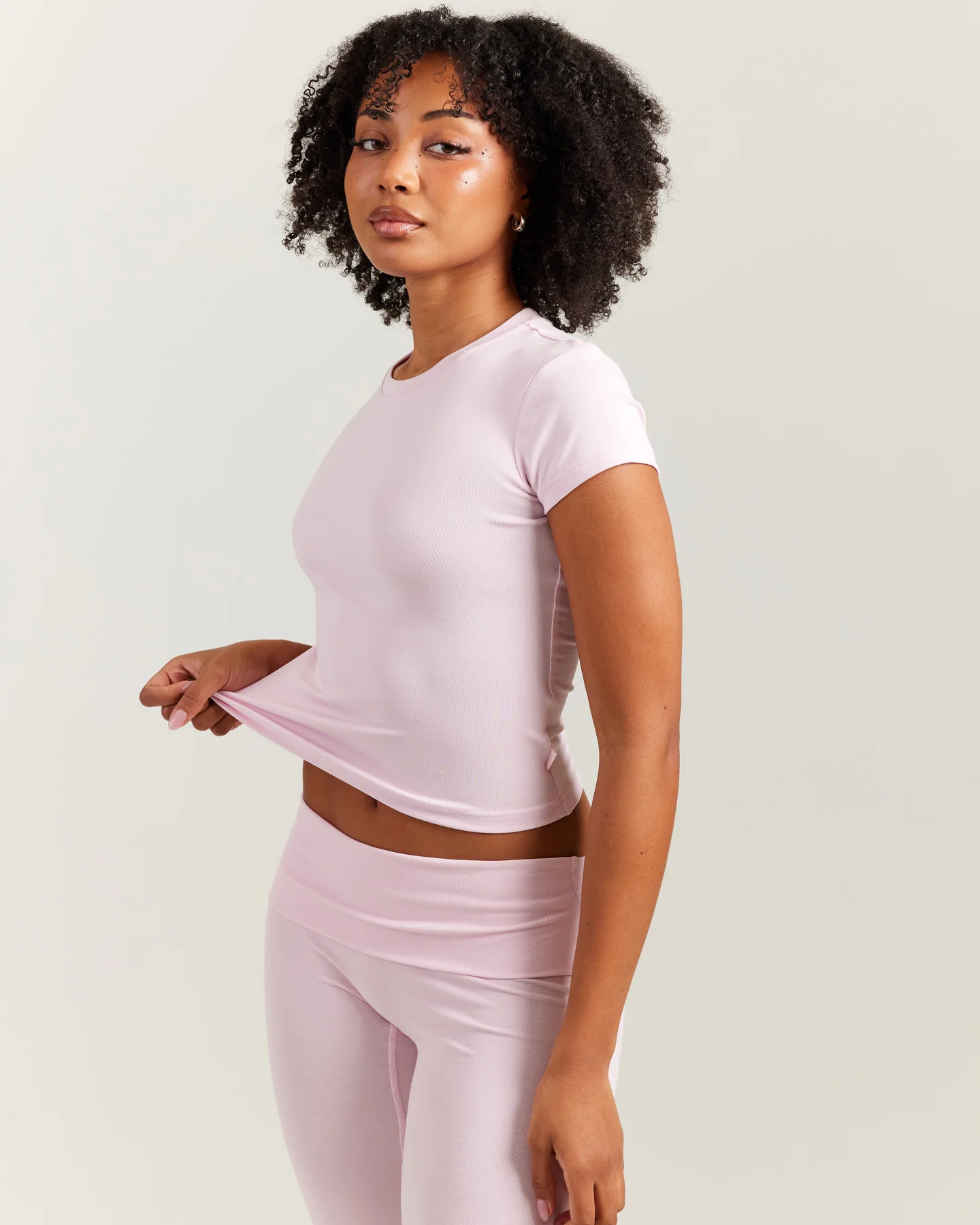 EE Lounge Tee - Baby Pink - Image 3