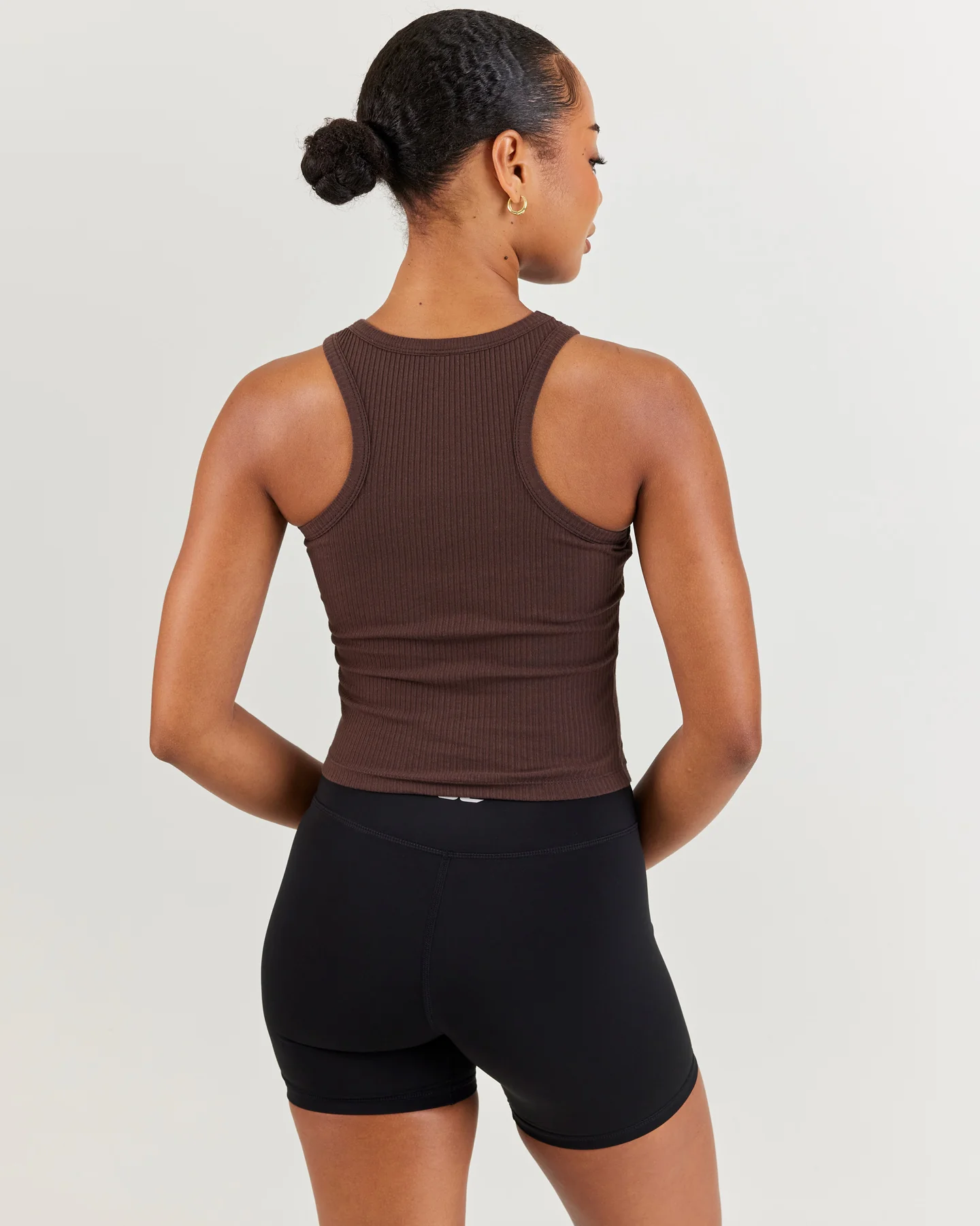 EE Ribbed Singlet - Espresso - Image 2