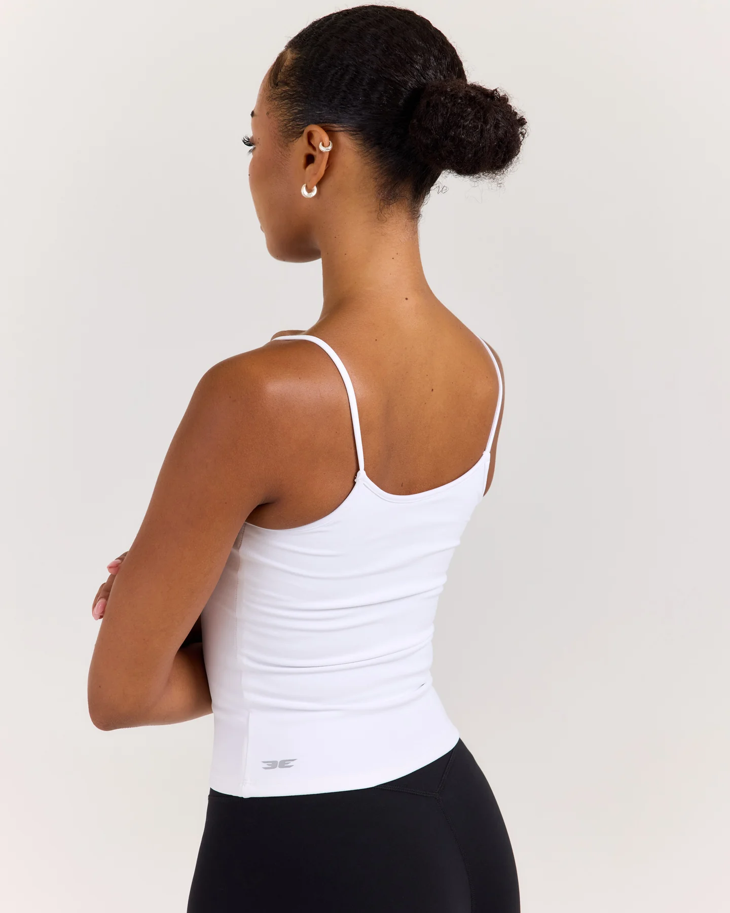 EE Thin Strap Tank - White - Image 4