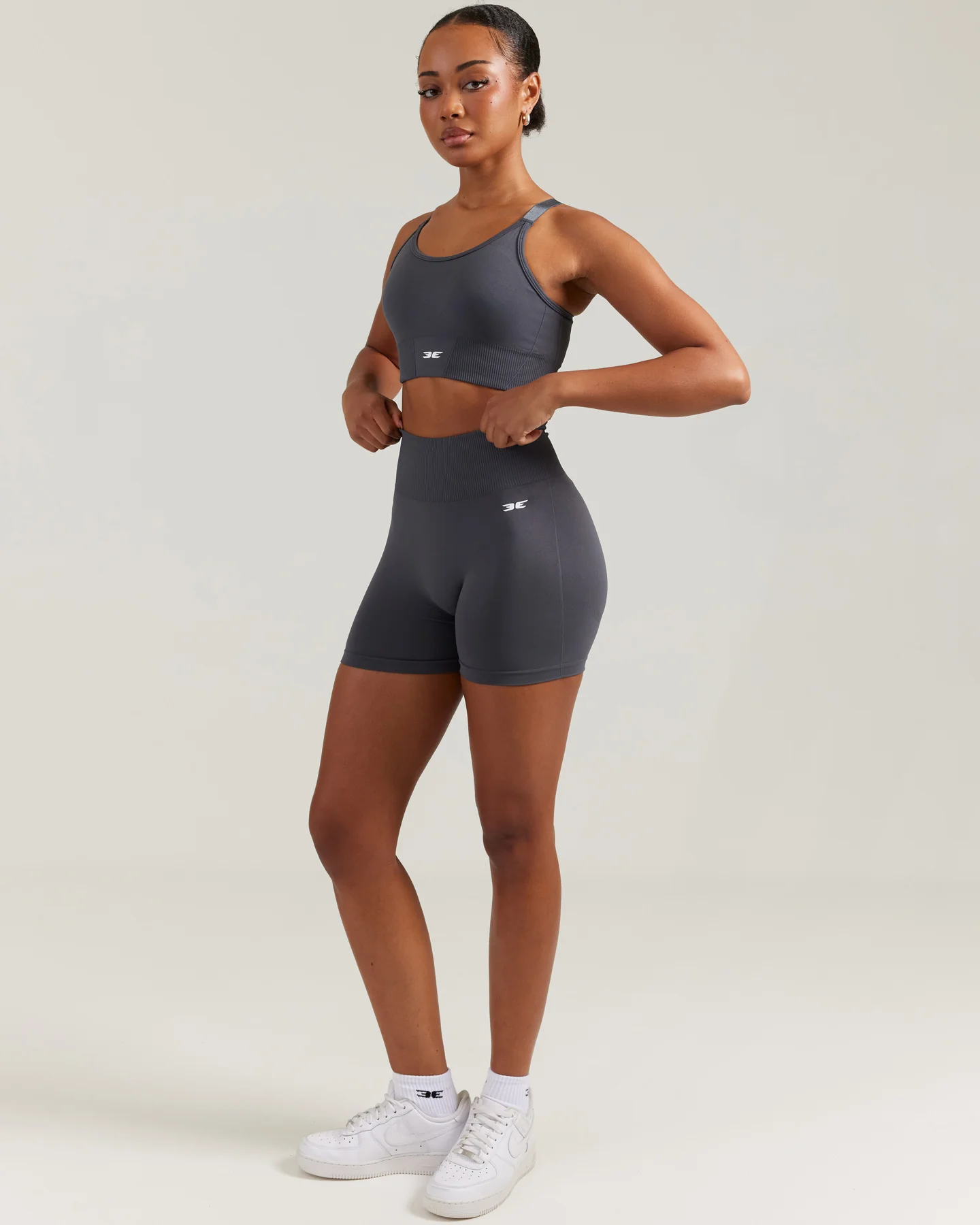 Elite Seamless Shorts - Grey - Image 5