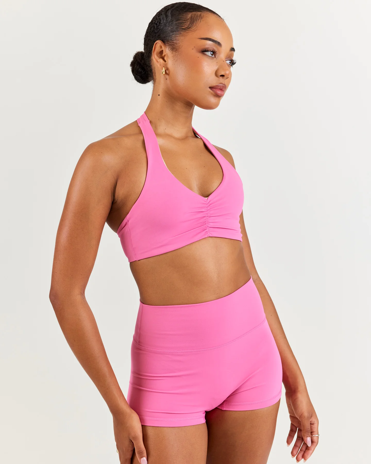 Halter Scrunch Bra - Bubblegum - Image 3