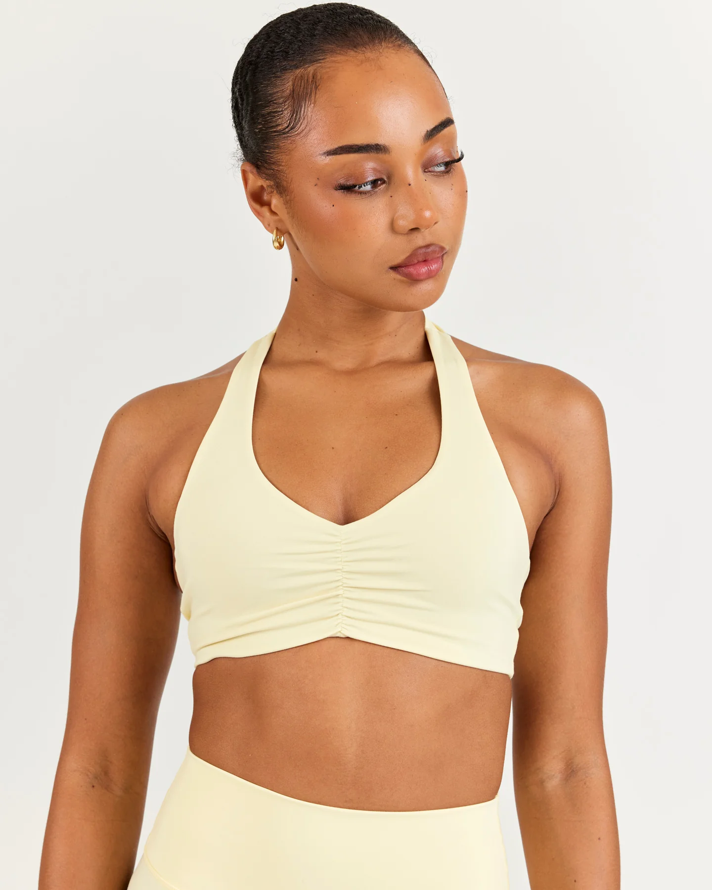 Halter Scrunch Bra - Buttercup - Image 4