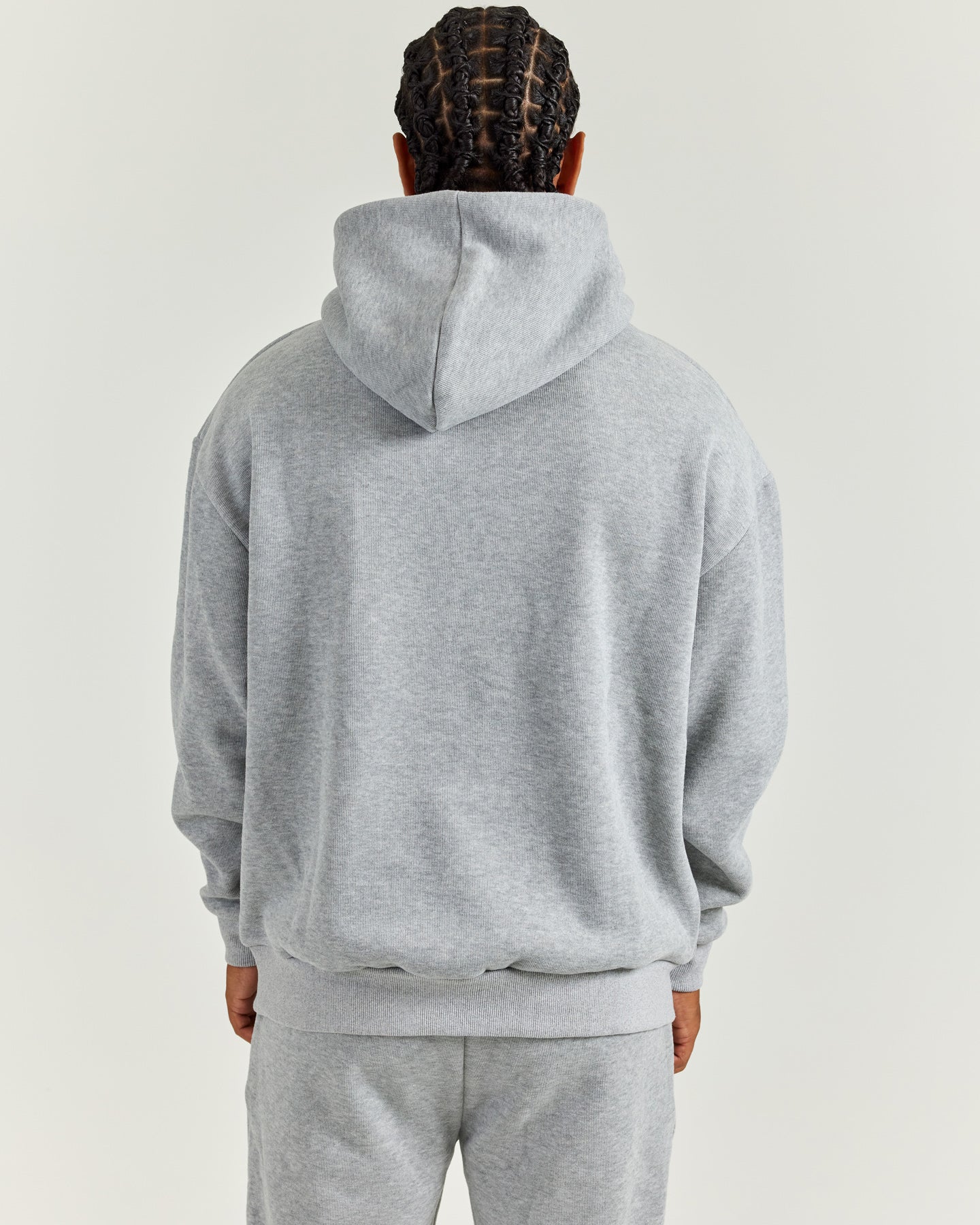 Men's Heavy Weave Hoodie - Grey - Image 2