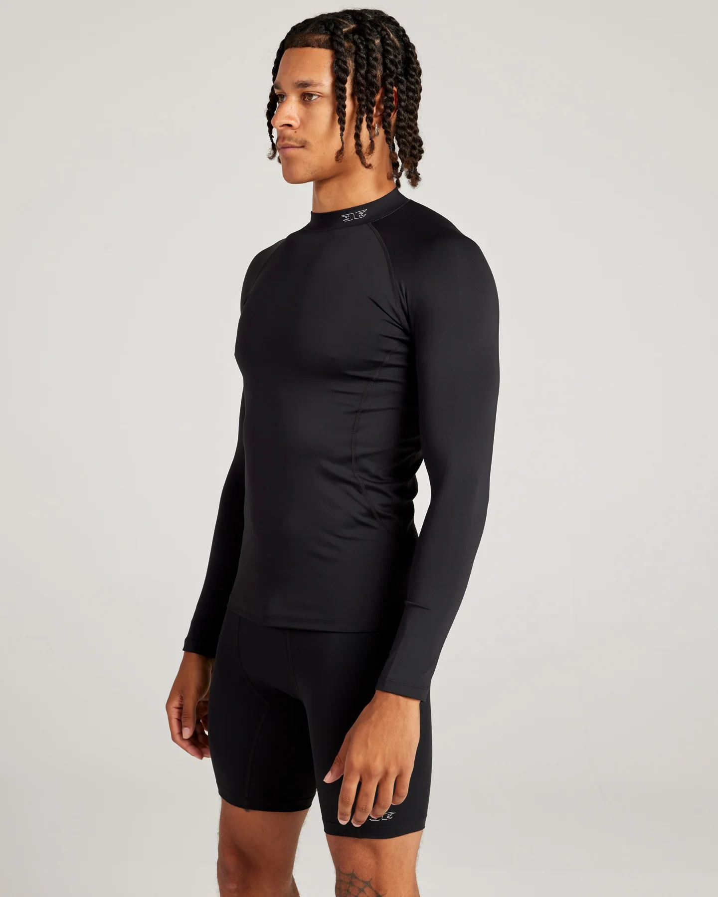Men's ProForm Mock Neck Long Sleeve - Black - Image 3