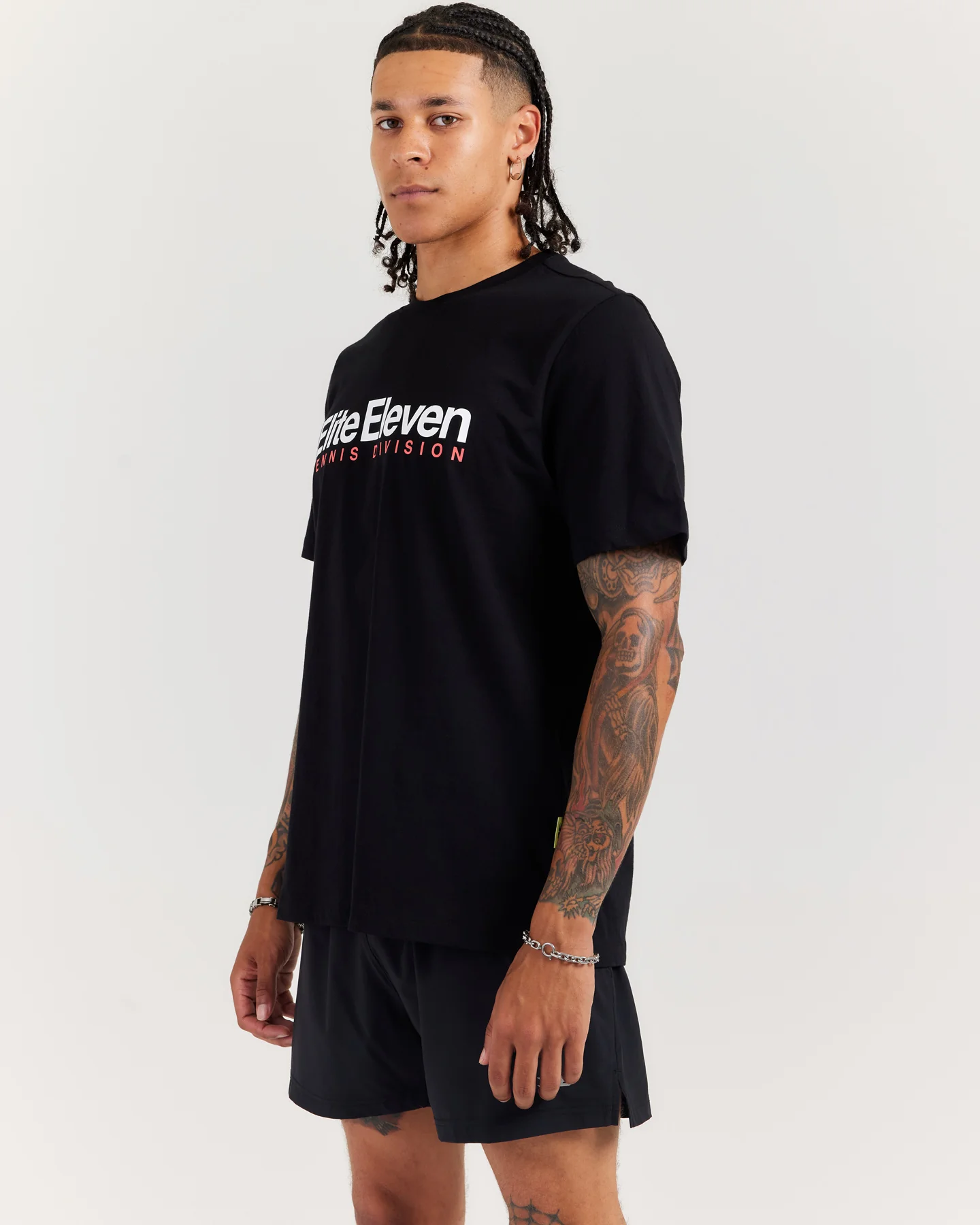 Men's Tennis Lite Tee - Black - Image 3