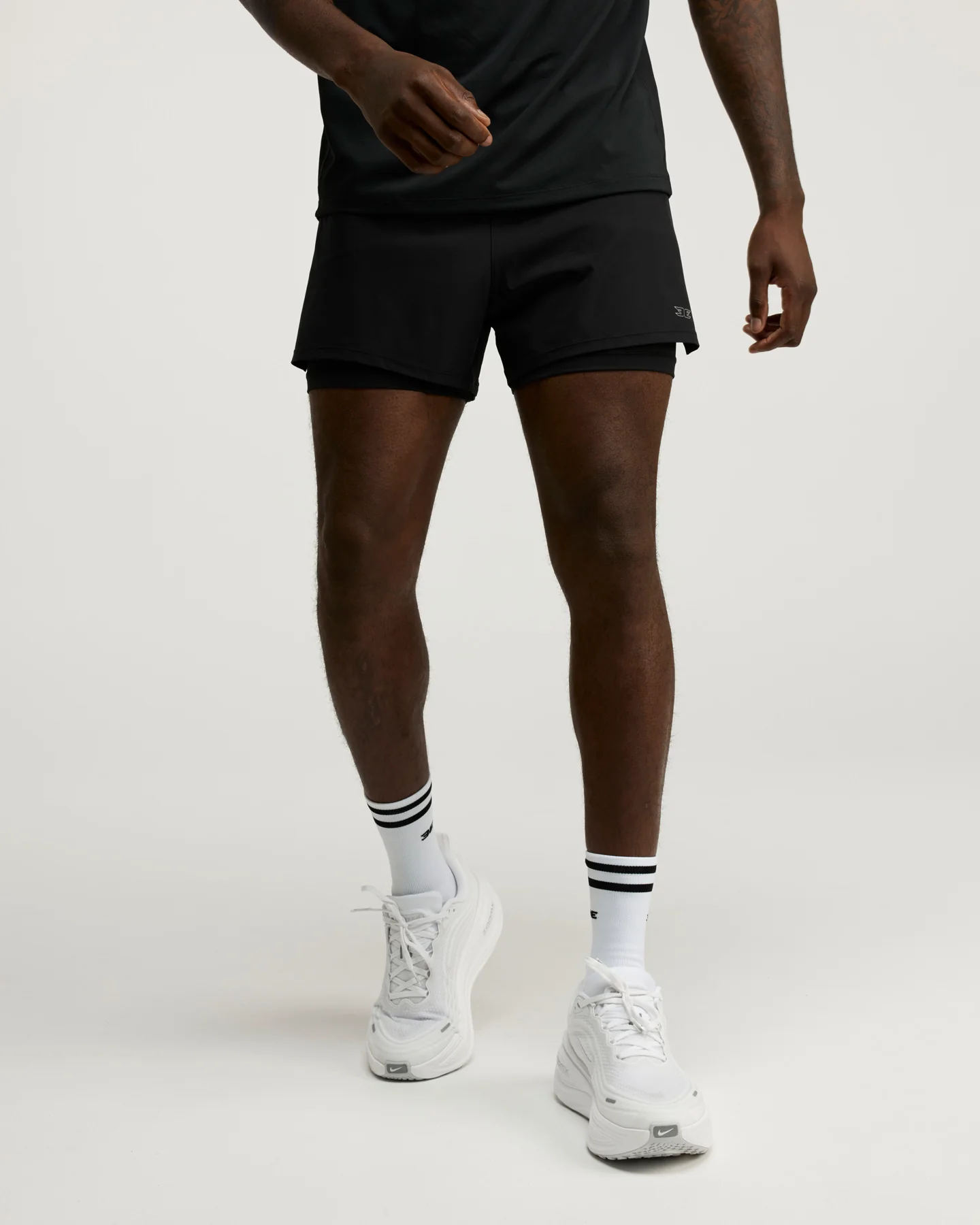Men's Ultra 2 in 1 Shorts - Black - Image 4