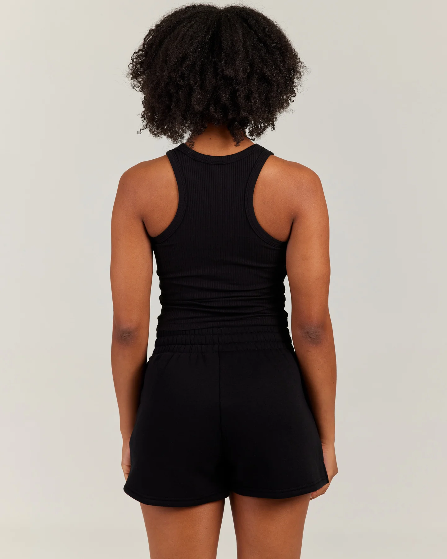 Ribbed Singlet - Black/White - Image 2