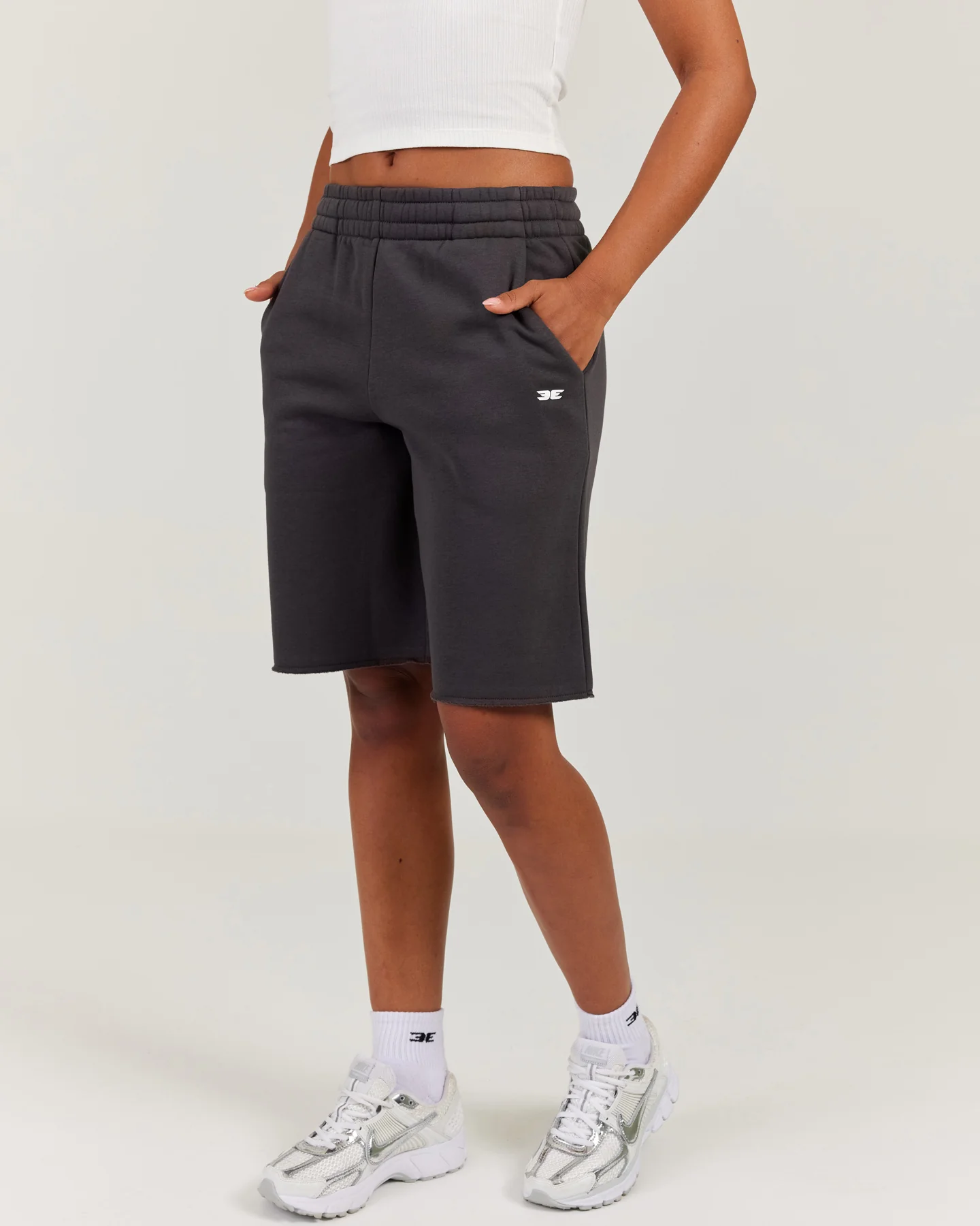 Omni Oversized Shorts - Charcoal - Image 6
