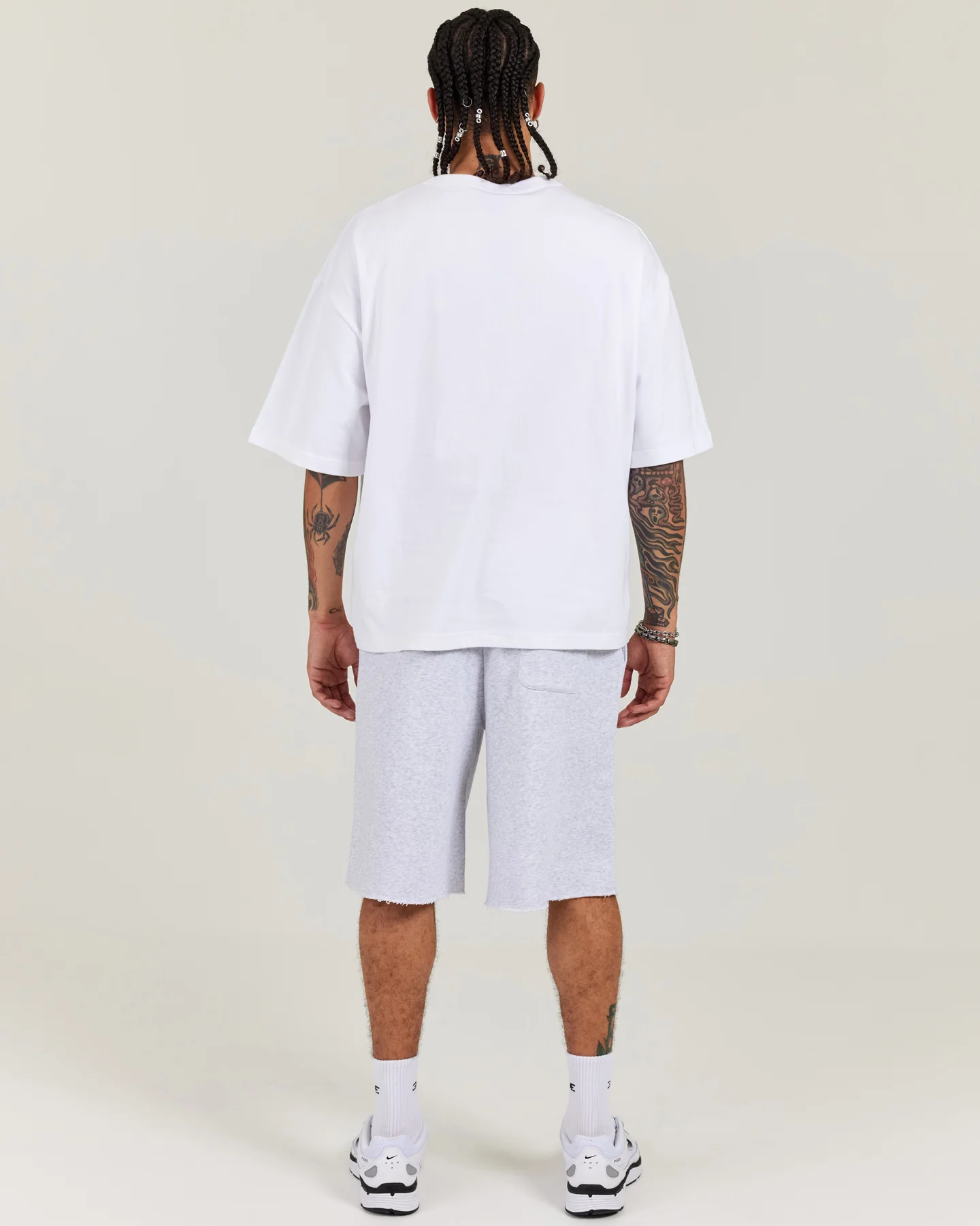 Omni Oversized Shorts - Grey Marle - Image 5