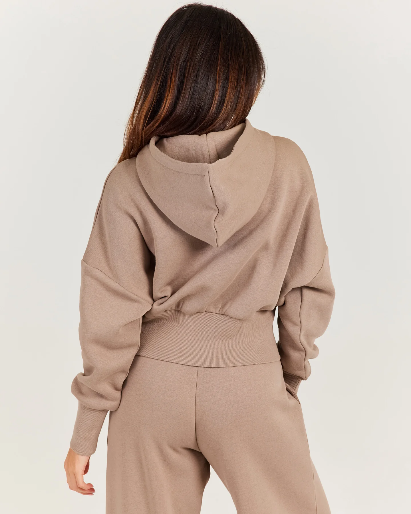 Omni Zip Through Hoodie - Toasted Cashew - Image 2