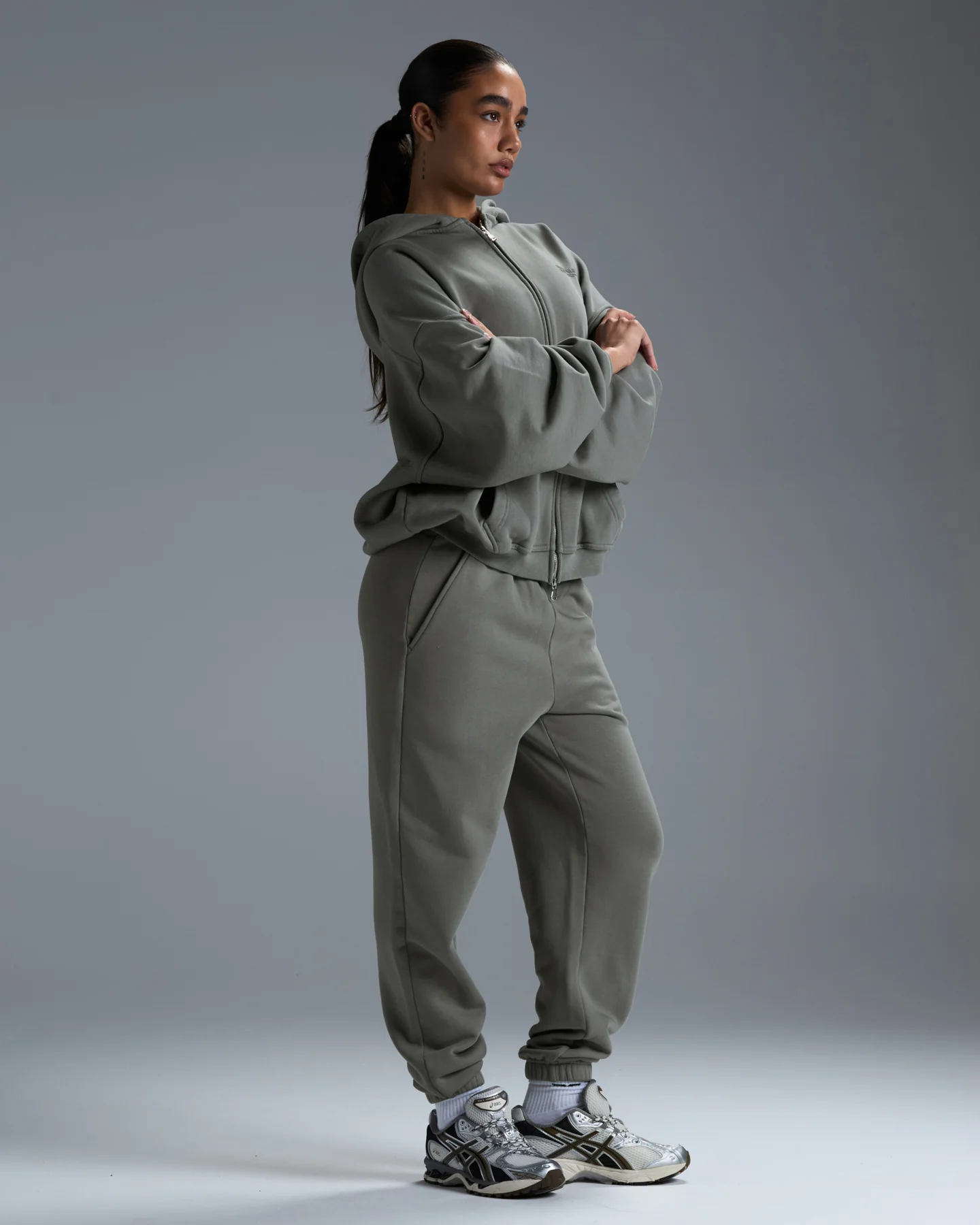 Premium Heavyweight Joggers - Fog Green - Image 8