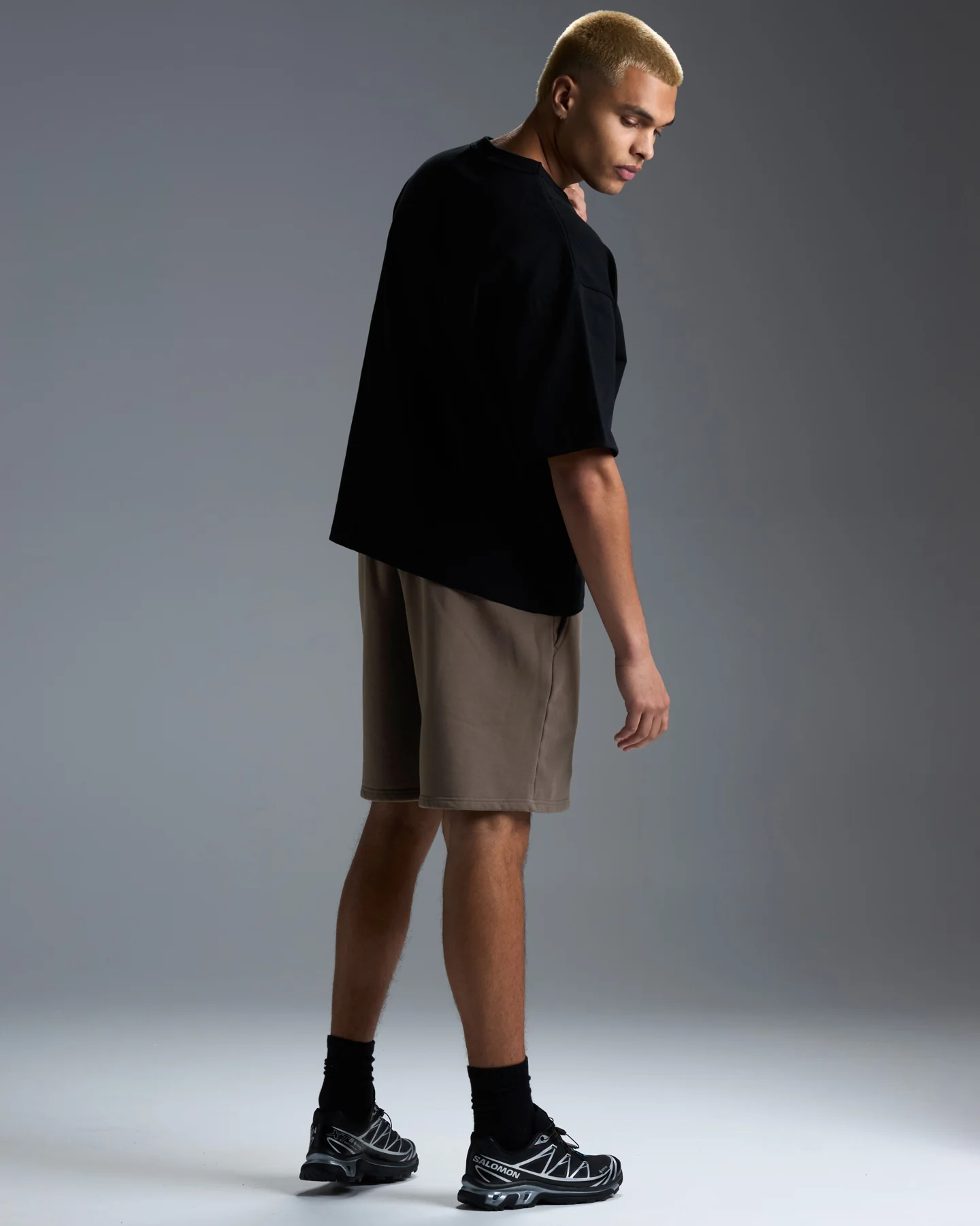 Premium Heavyweight Men's Shorts - Dark Taupe - Image 5