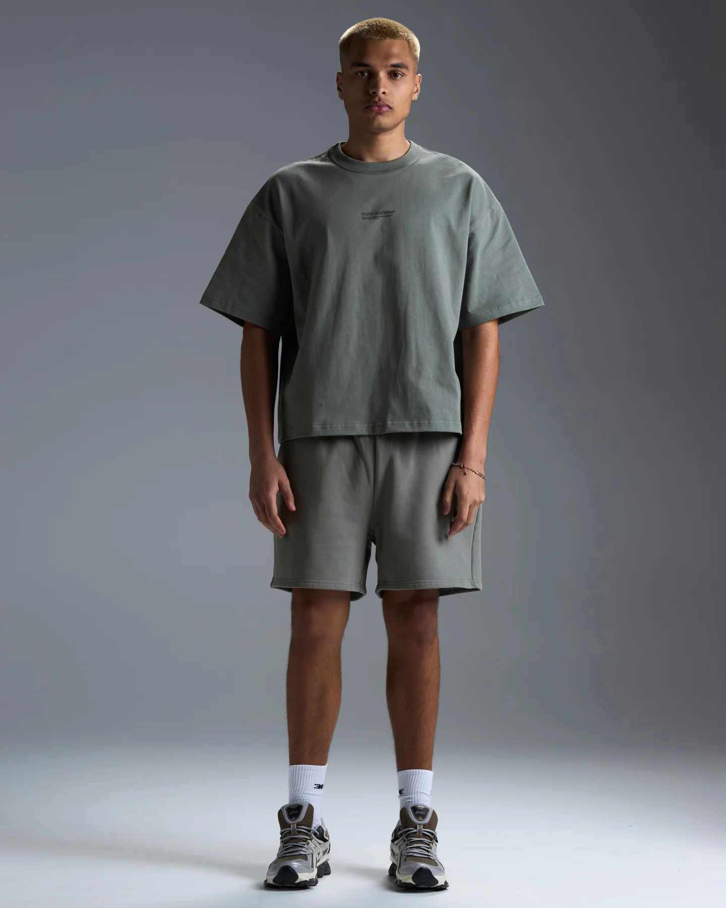 Premium Heavyweight Men's Shorts - Fog Green - Image 5