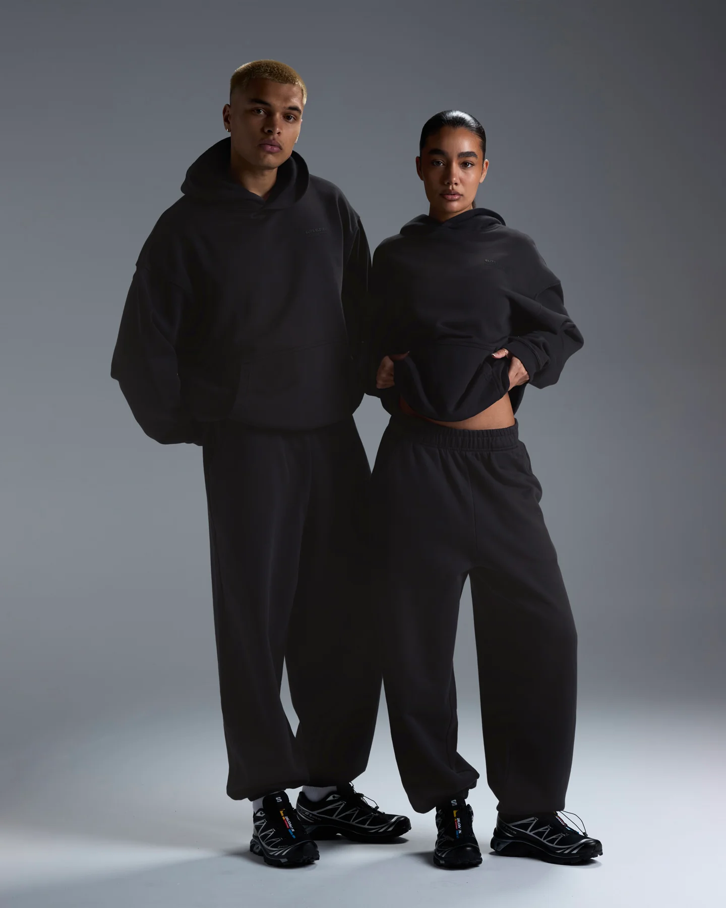 Premium Heavyweight Oversized Joggers - Black