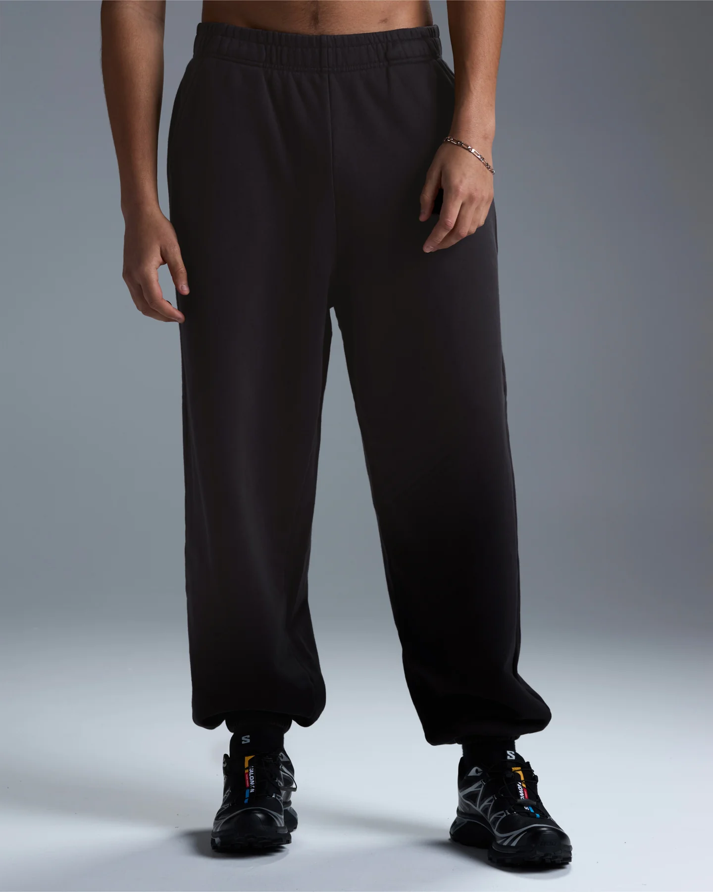 Premium Heavyweight Oversized Joggers - Black - Image 4