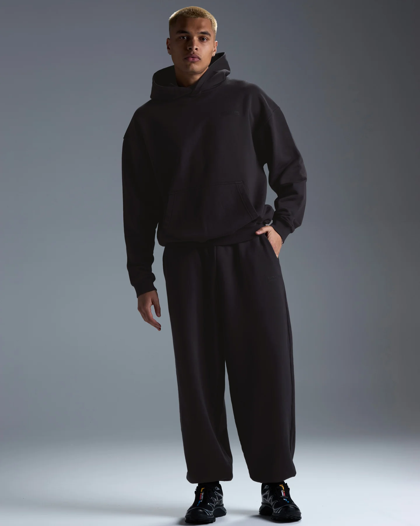 Premium Heavyweight Oversized Joggers - Black - Image 6
