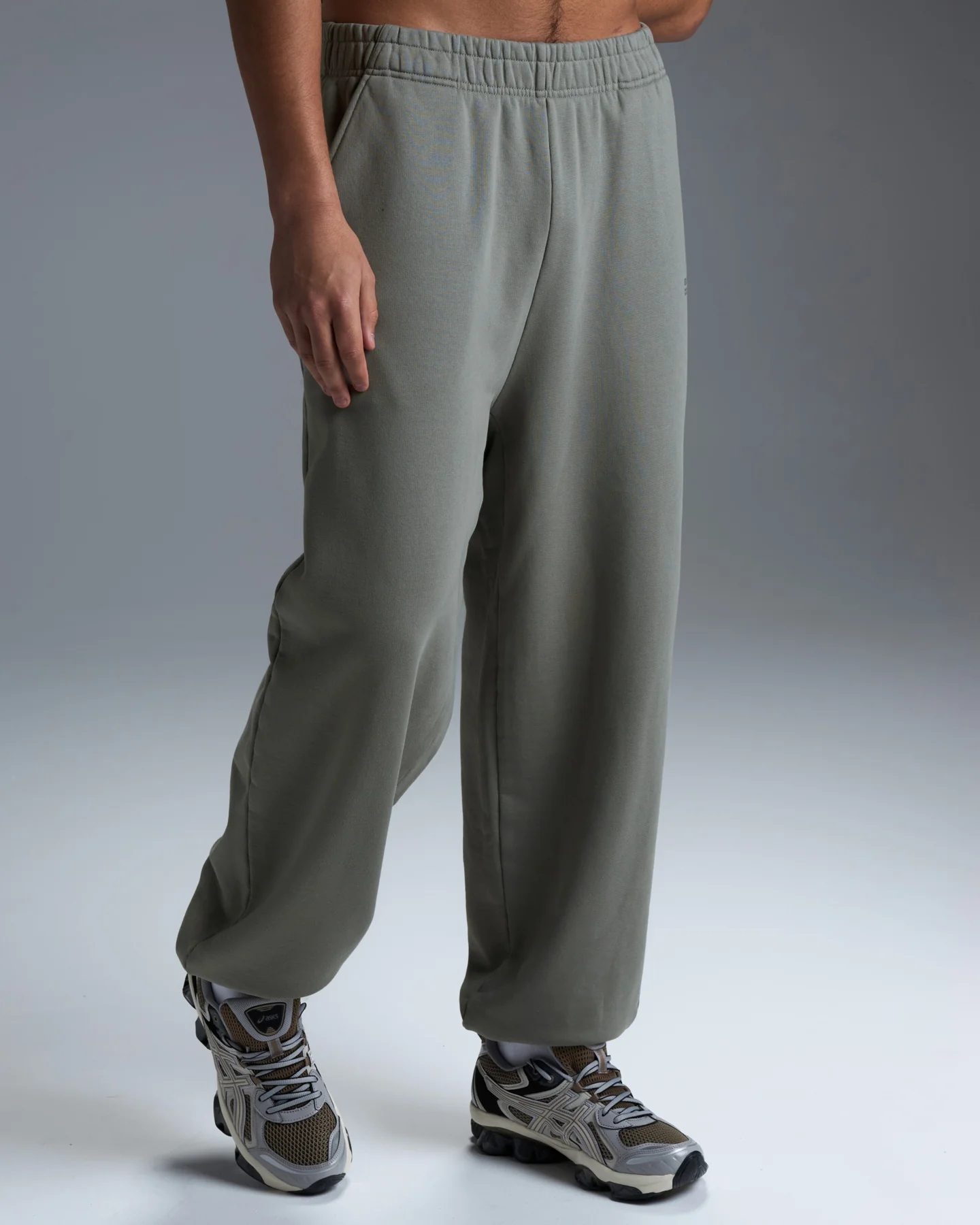 Premium Heavyweight Oversized Joggers - Fog Green - Image 7