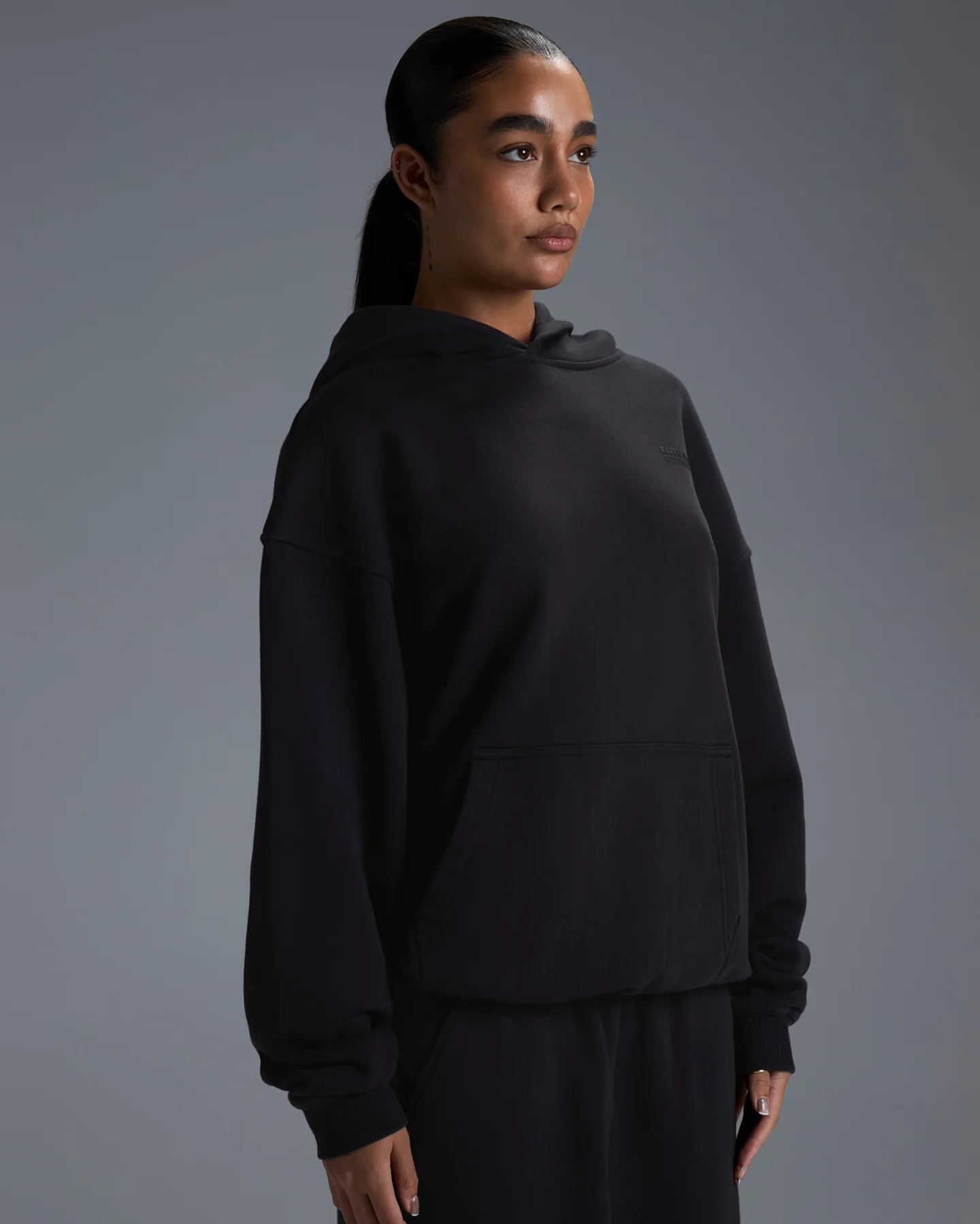 Premium Heavyweight Unisex Hoodie - Black - Image 6