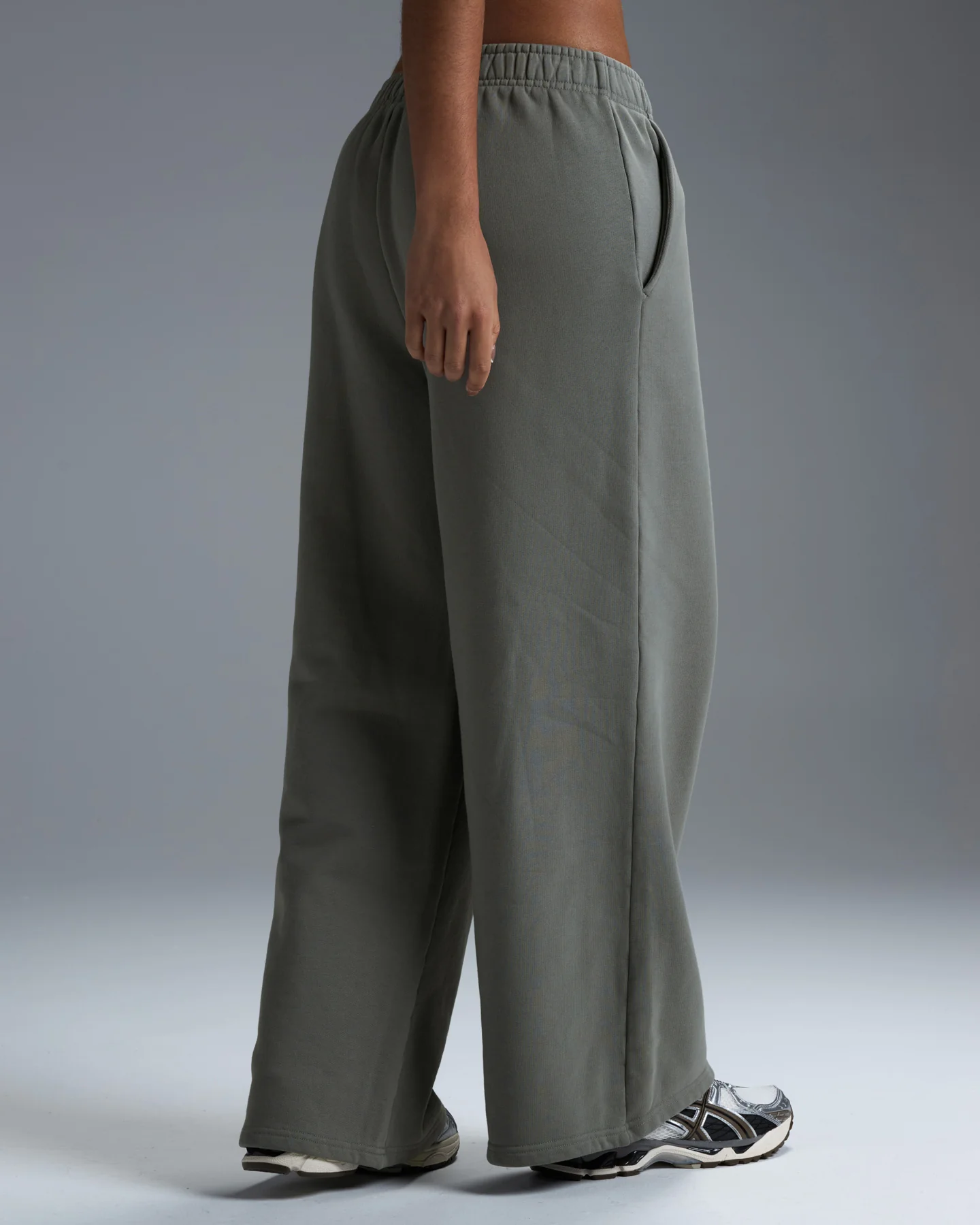 Premium Heavyweight Women's Straight Leg Pants - Fog Green - Image 6