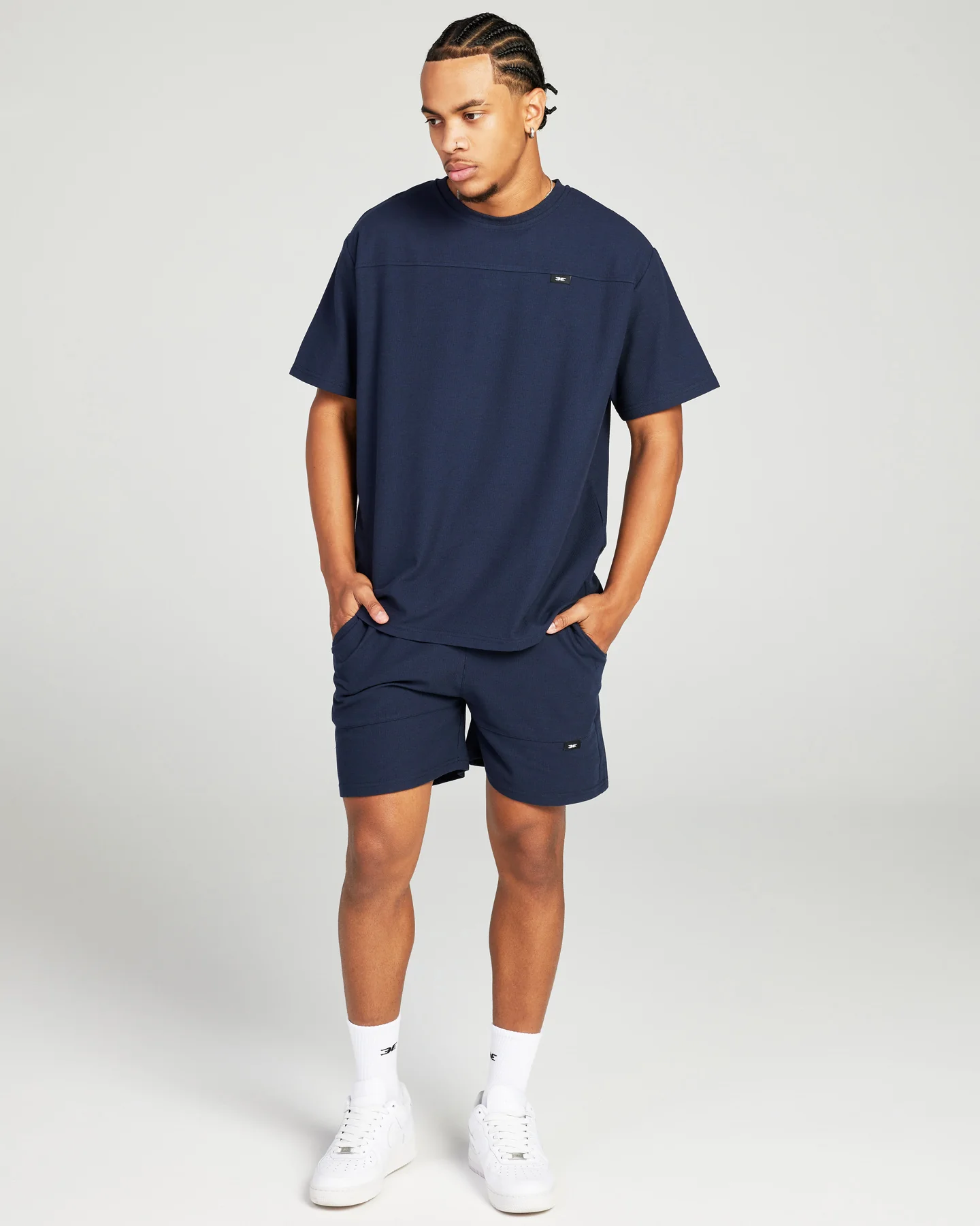 Signal Waffle Shorts - Navy - Image 3