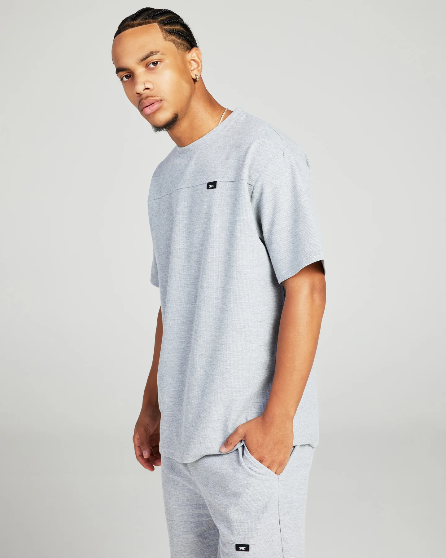 Signal Waffle Tee - Grey - Image 4