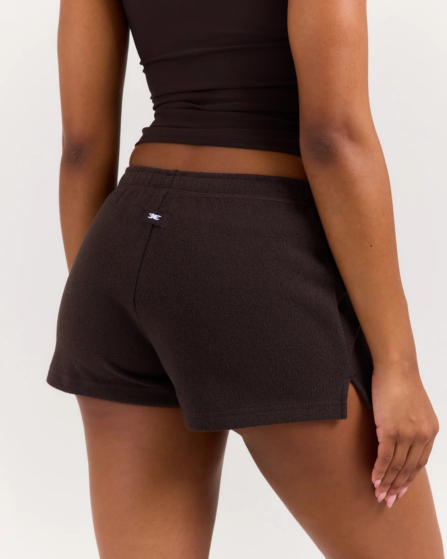 Terry Towelling Shorts - Coffee Bean - Image 6