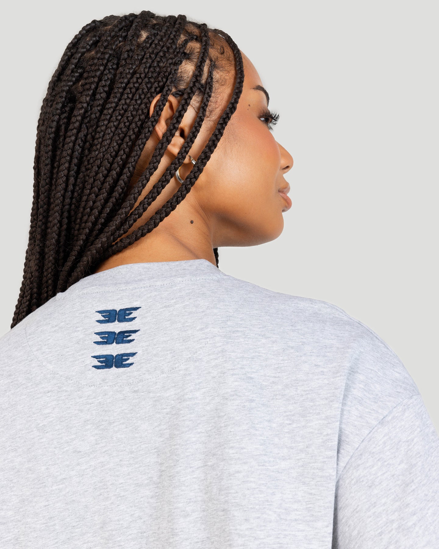 Women's Cropped Registered Tee - Grey - Image 2