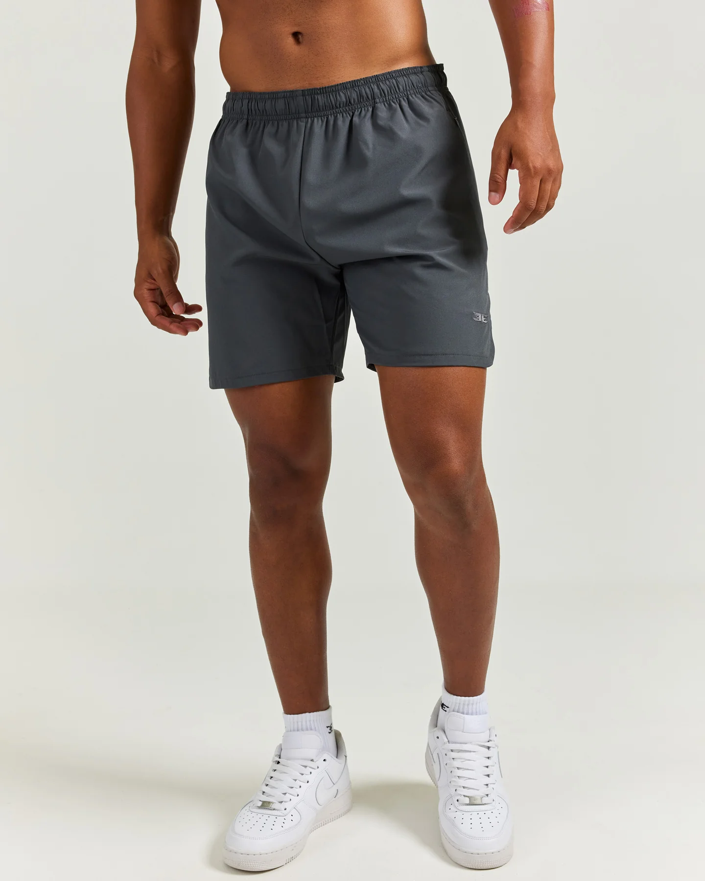 Woven Tech Shorts - Charcoal - Image 2